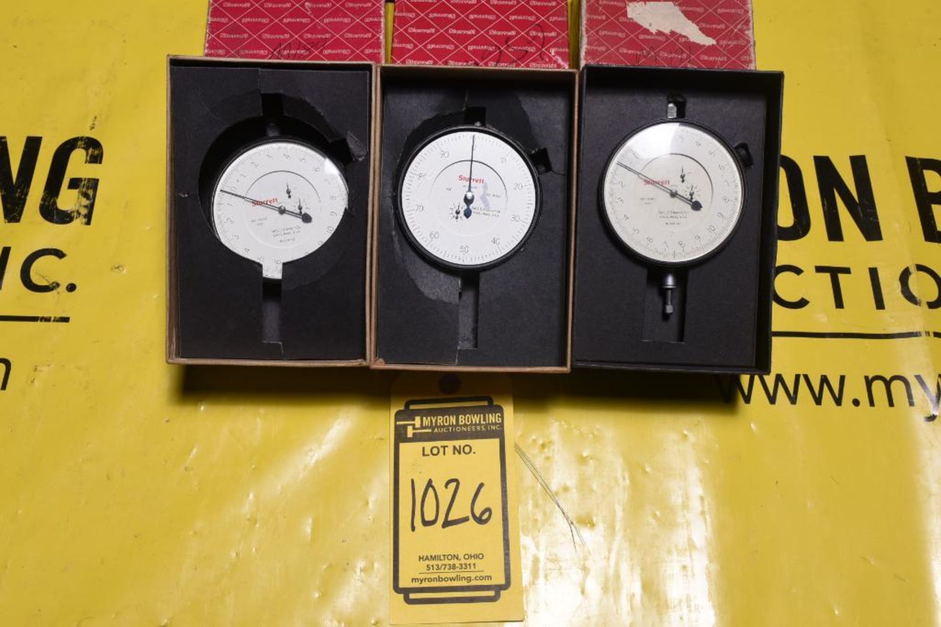 (3X) STARRETT CAT. 656-517 DIAL INDICATORS RANGE .400''