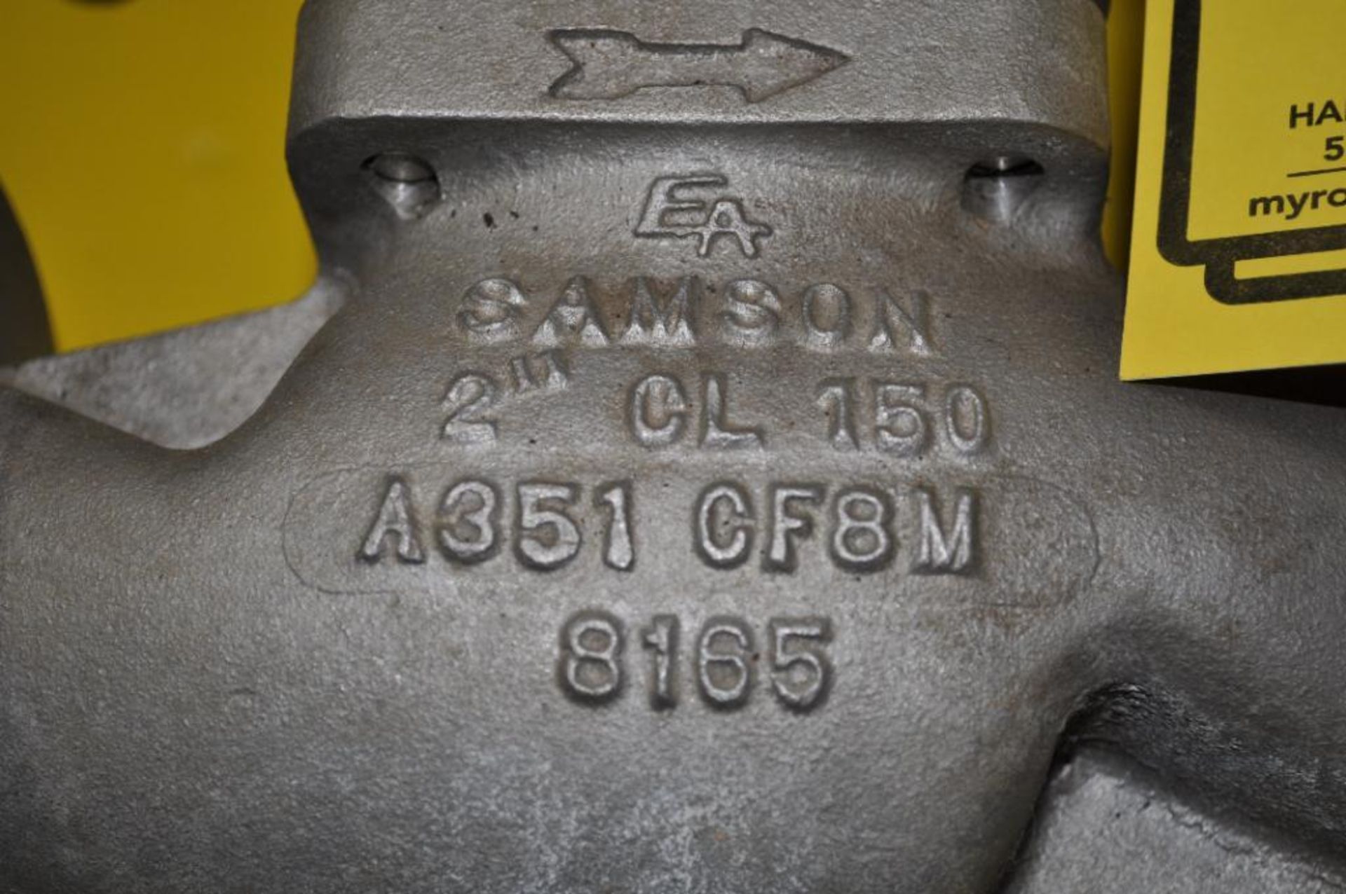 SAMSON 2'' PNEUMATIC ACTUATED PLUG VALVE, 324107A351CF8M, CLASS 150, 316 SS - Image 2 of 4