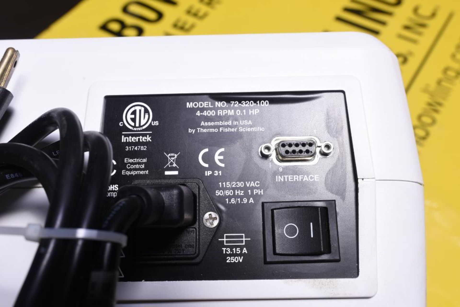 THERMO SCIENTIFIC PERISTALTIC PUMP FH100X, MODEL: 72-320-100, 115/230 V, 4-400 RPM, 0.1 HP - Image 2 of 2