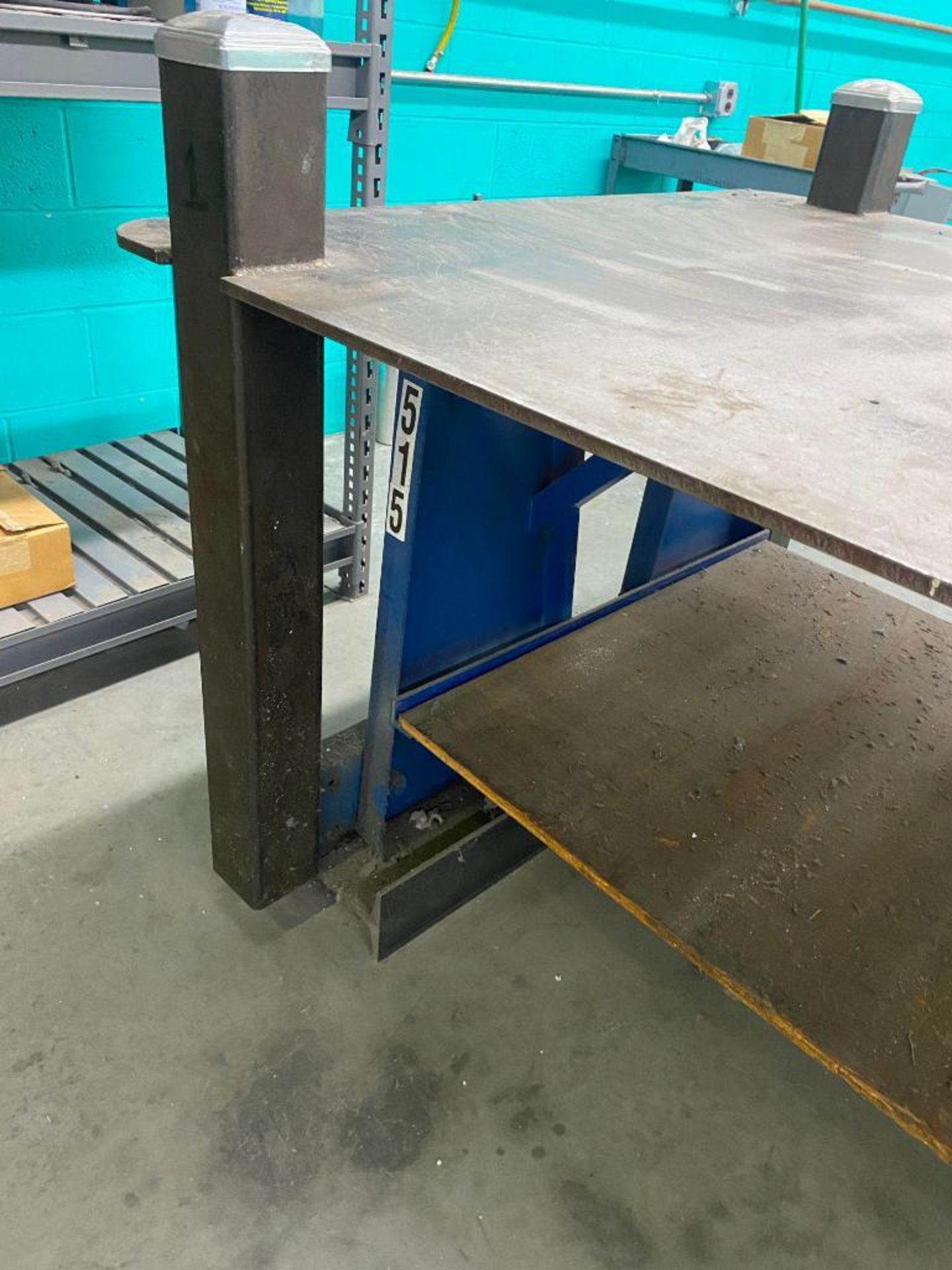 48'' X 96'' WELDING TABLE, W/ 5'' BENCH VISE - Image 2 of 2