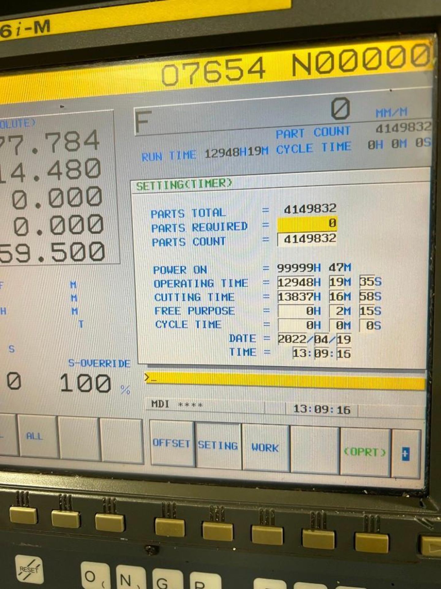 2000 FANUC ROBODRILL A-T14IB VERTICAL MACHINING CENTER, 4TH & 5TH AXIS INTERFACE, 14-POSITION ATC, 1 - Image 2 of 6