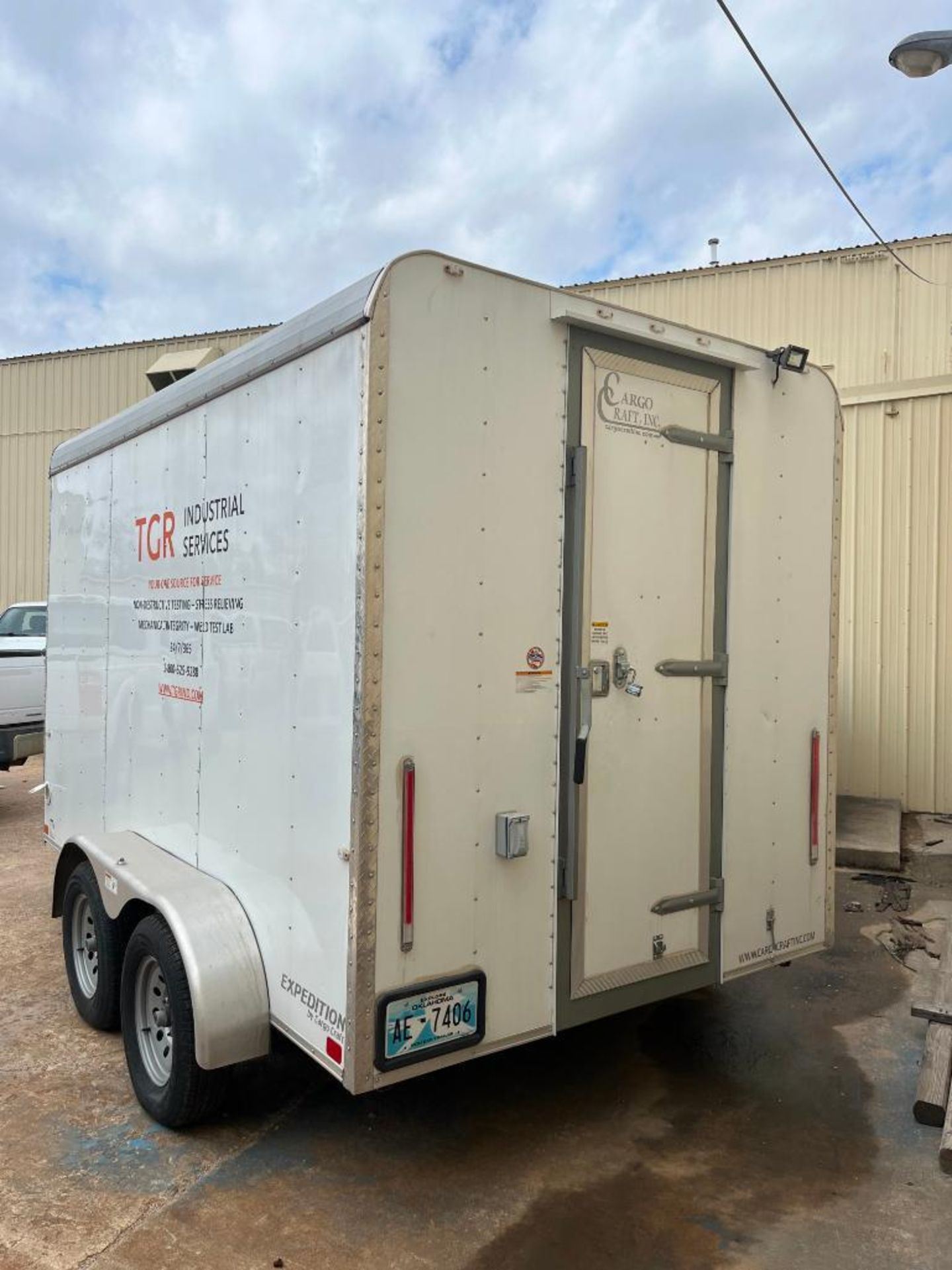 2019 CARGO CRAFT EXPEDITION ENCLOSED TRAILER, AIR CONDITIONING, TANDEM AXLE, 3,500 LB. AXLES, VIN 4D - Image 3 of 10