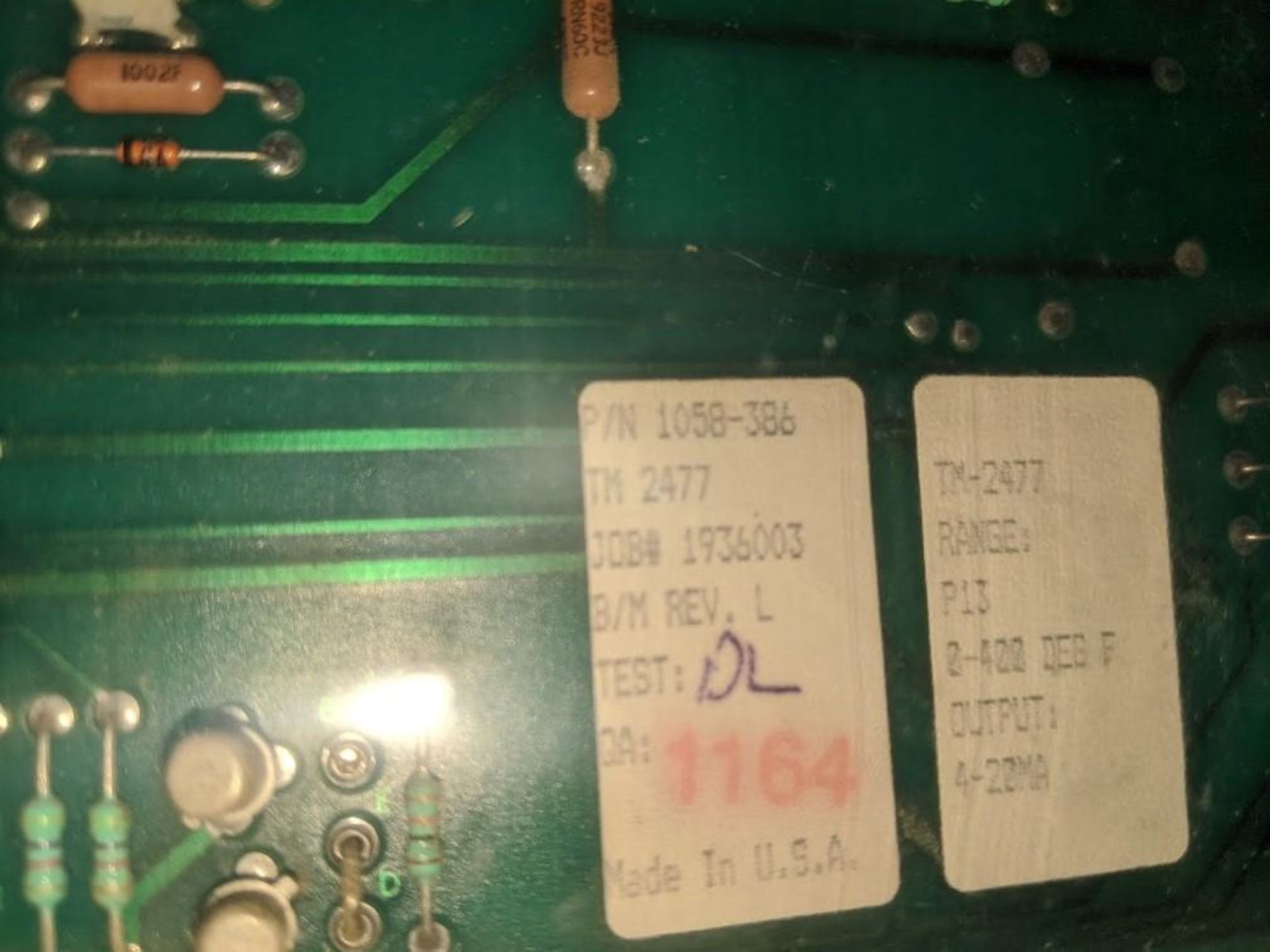 (2) RIS TM-2477 TEMPERATURE BOARDS, HIT # OK70 - Image 2 of 3