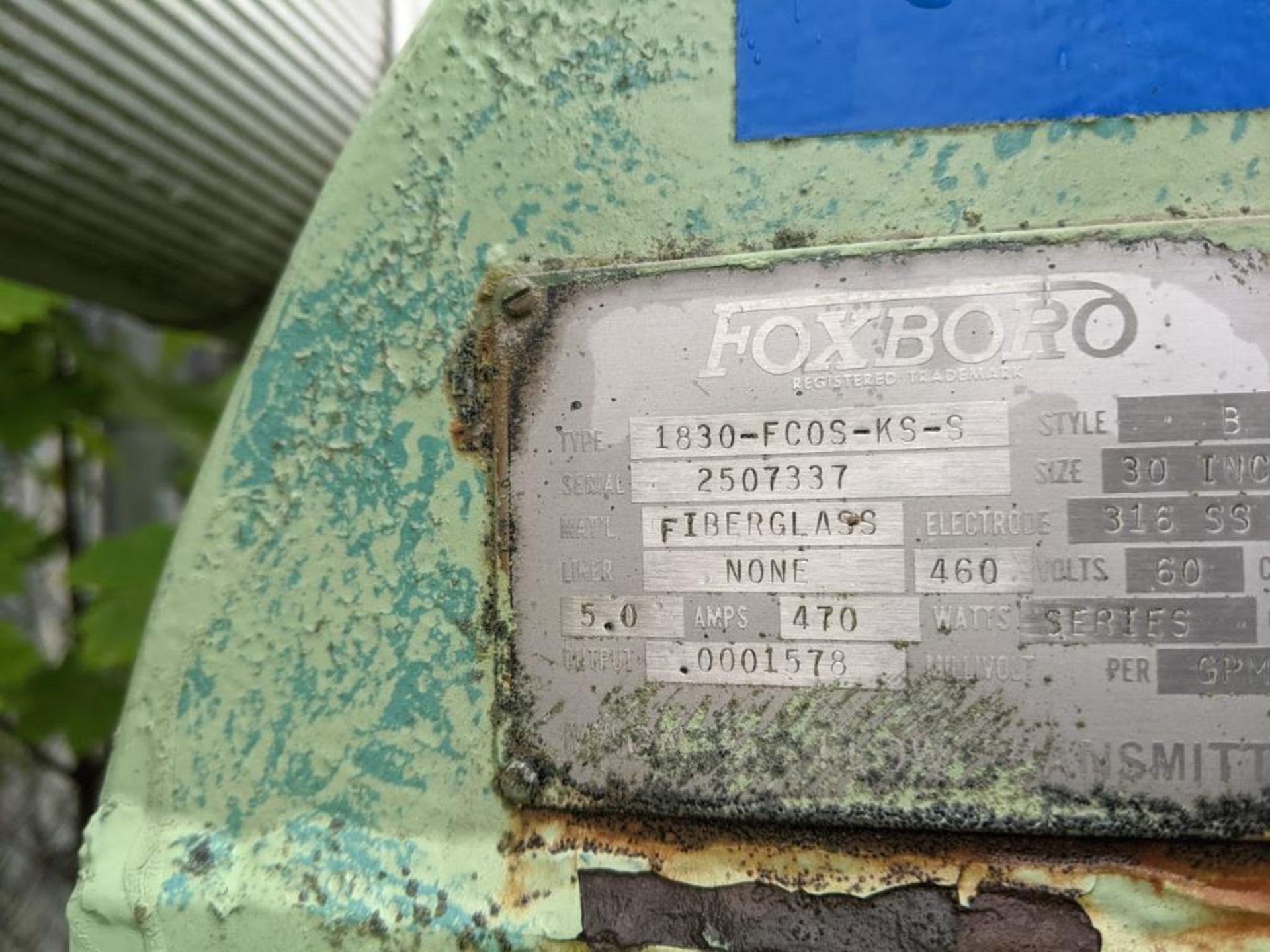30'' FOXBORO MAGNETIC FLOW TRANSMITTER HIT # 1106 - Image 4 of 4