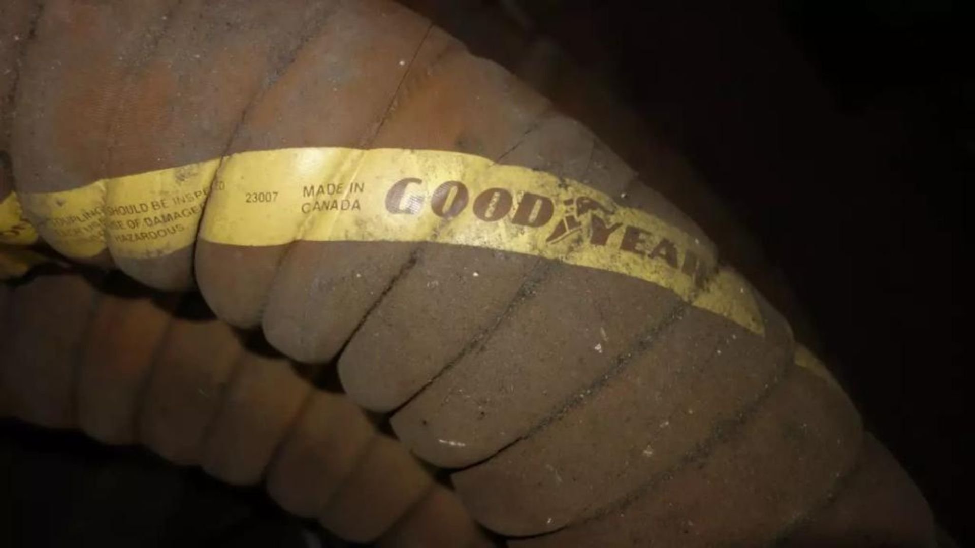 GOODYEAR TAN FLEXTRA BULK TRANSFER HOSE HIT # OK412 - Image 3 of 4