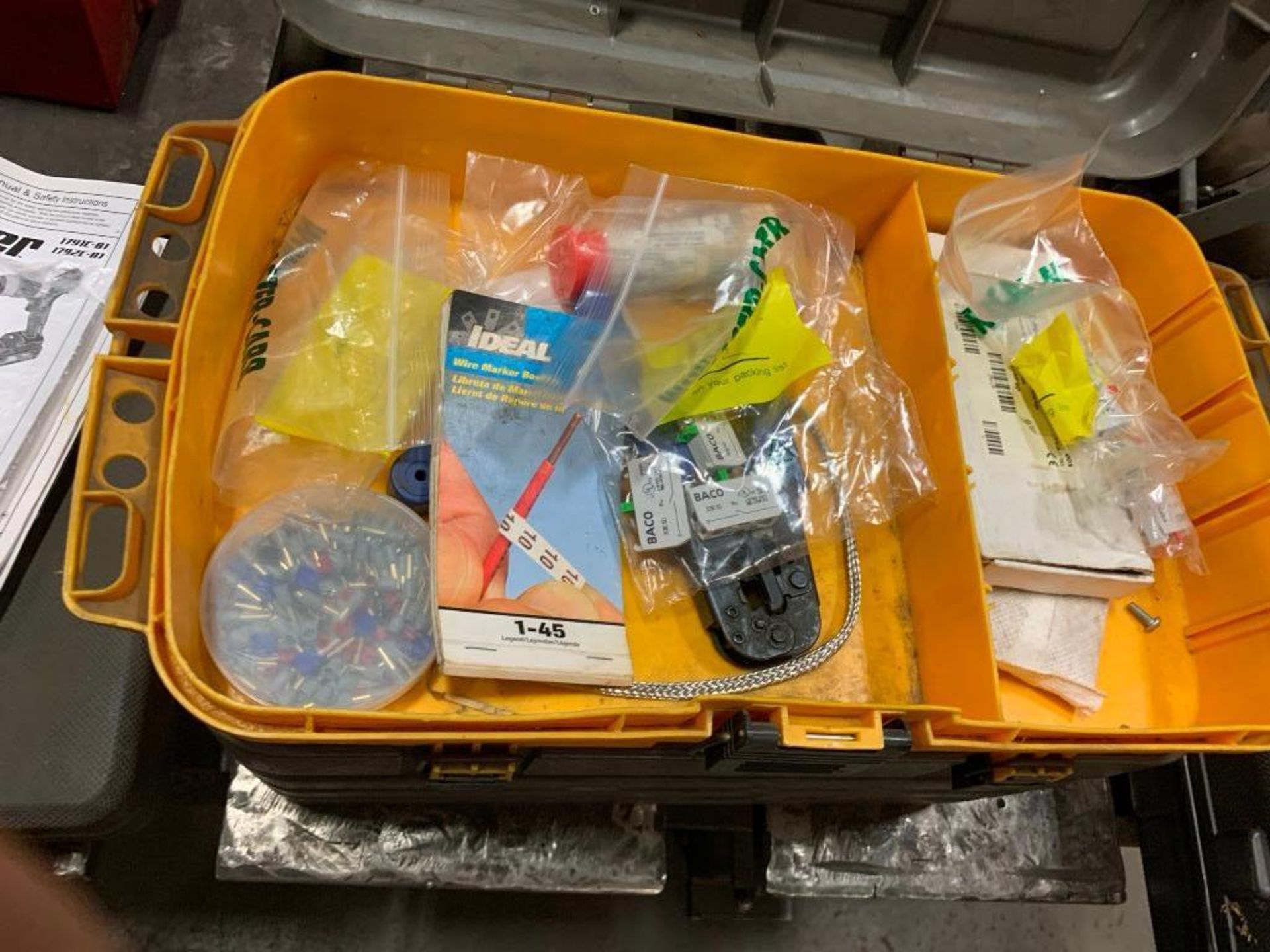 PLANO TACKLE BOX, W/ ELECTRICAL SUPPLIES - Image 2 of 3