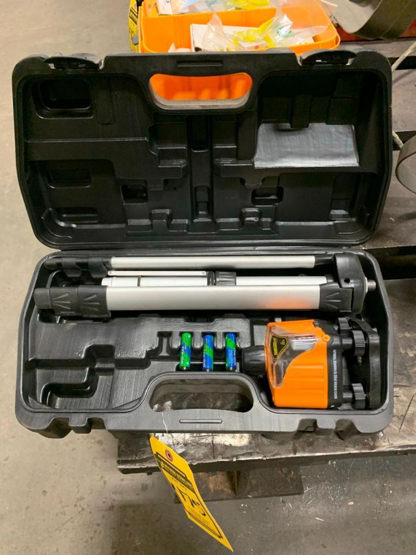 JOHNSON LASER LEVEL, TRIPOD, & CASE