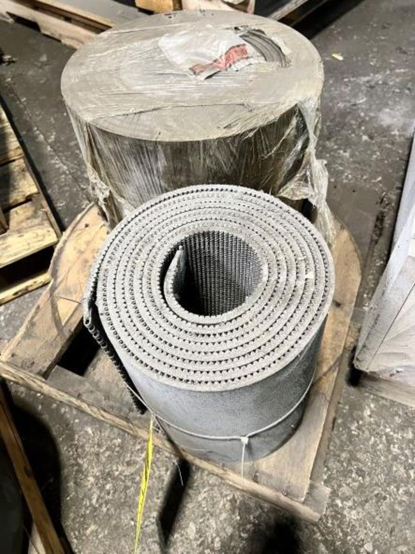 (2) ROLLS OF RUBBER CONVEYOR BELTS IN ASSORTED SIZES