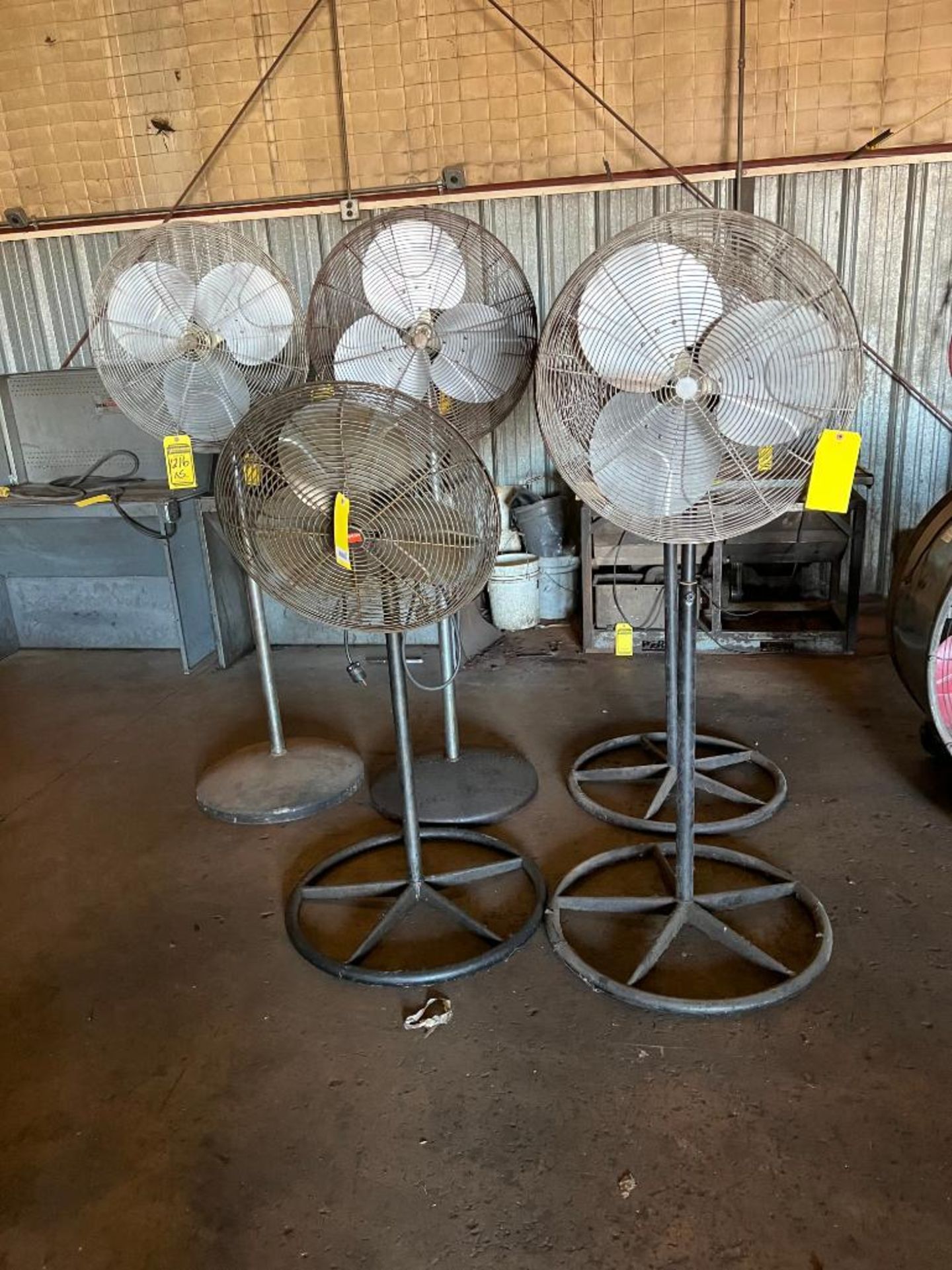 (5) ASSORTED PEDESTAL 24'' FANS