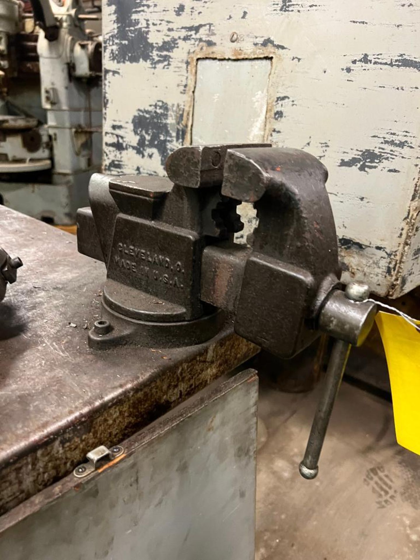 (2) METAL WORKBENCHES, W/ COLUMBIAN VICES - Image 7 of 7