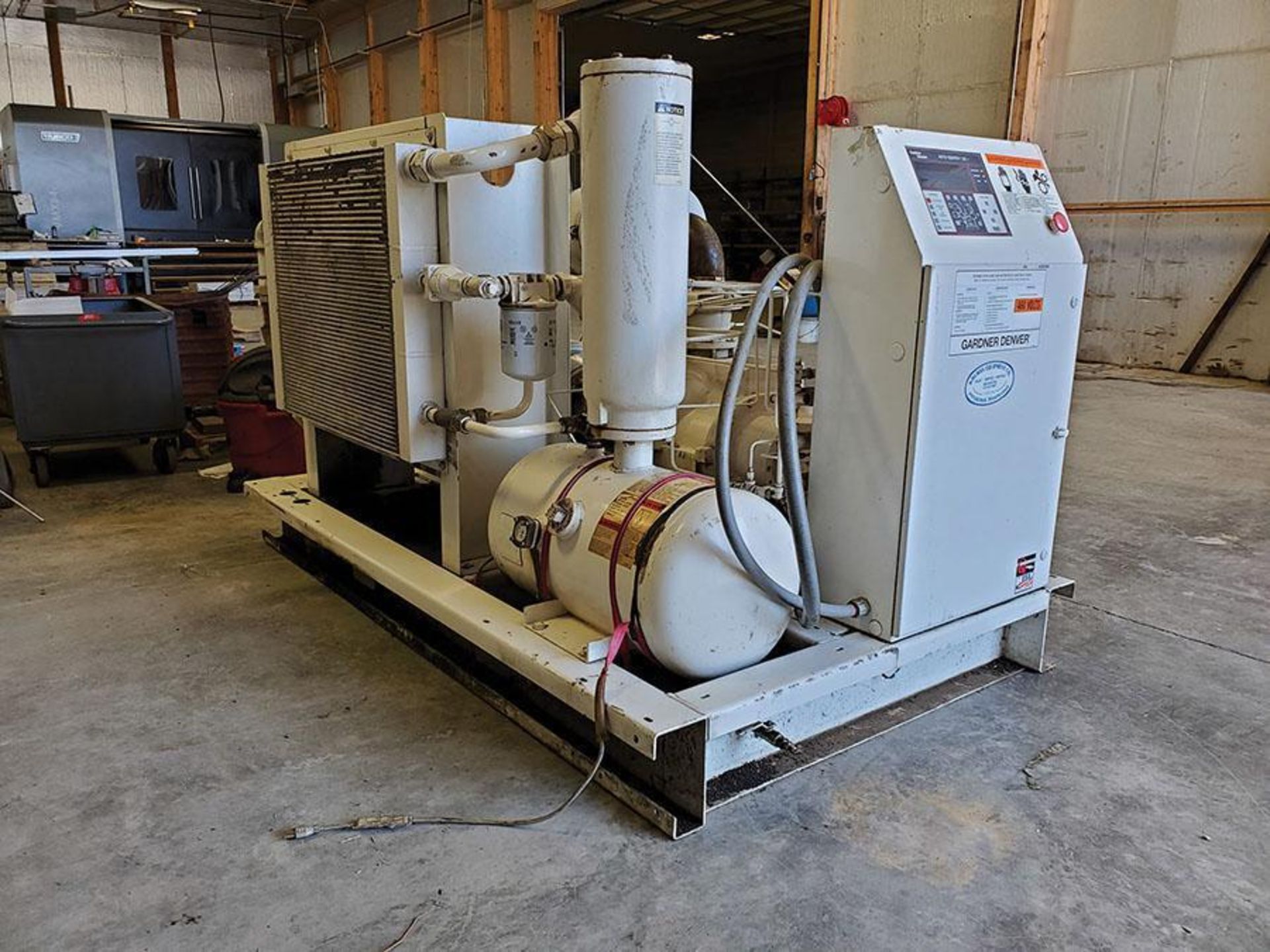 2000 GARDNER DENVER ELECTRA-SAVER II AIR COMPRESSOR, MODEL EBP99D12, S/N S090077, AUTO-SENTRY ES+ DR - Image 7 of 14