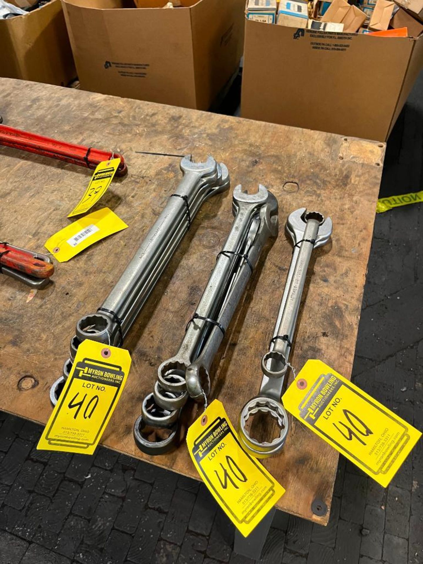 ASSORTED COMBINATION WRENCHES, 1-7/8" - 1-1/4"