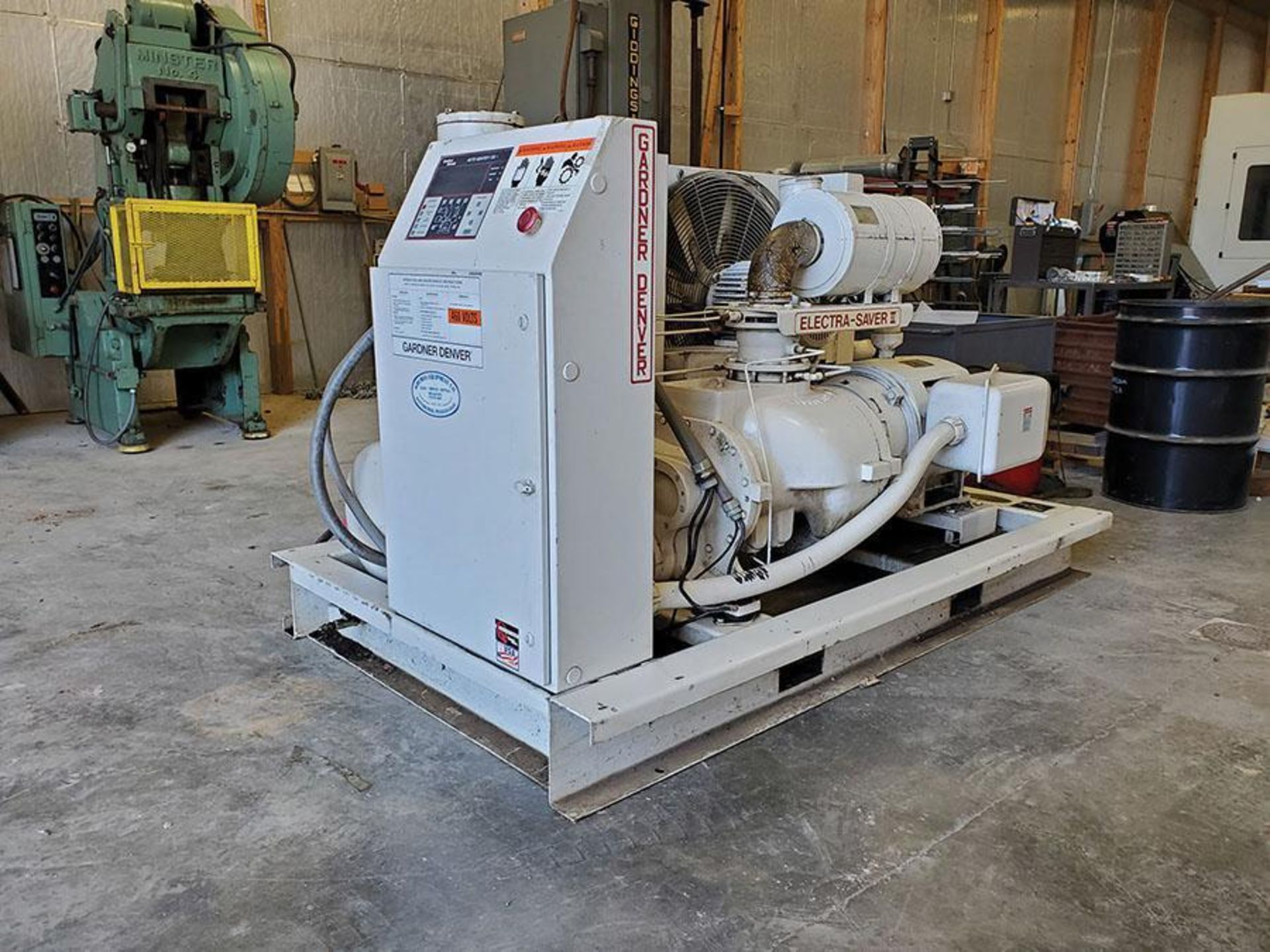 2000 GARDNER DENVER ELECTRA-SAVER II AIR COMPRESSOR, MODEL EBP99D12, S/N S090077, AUTO-SENTRY ES+ DR - Image 5 of 14