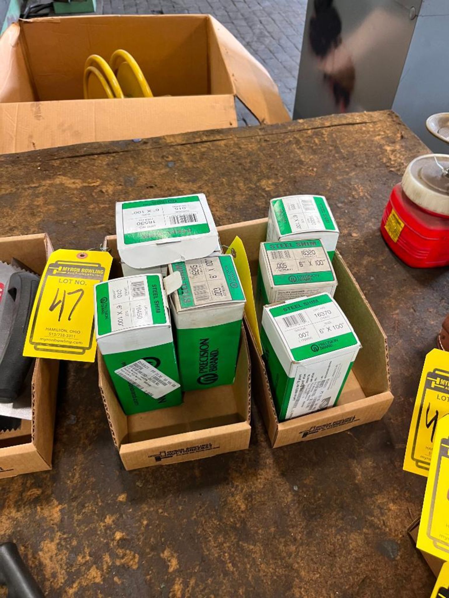 (2) BOXES OF ASSORTED STEEL SHIMS