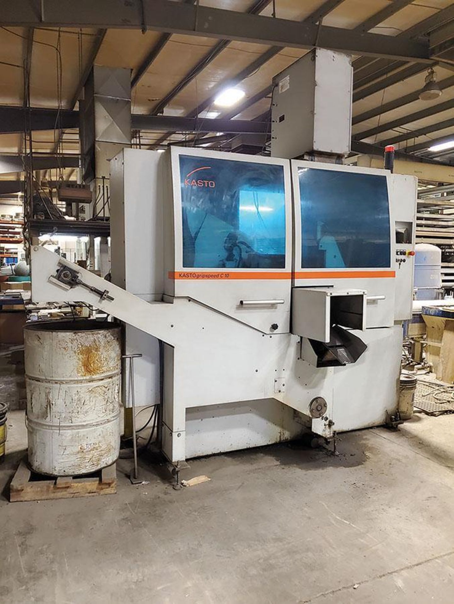 2011 KASTO GRIPSPEED C10 AUTOMATIC CIRCULAR SAW, S/N 3301-102-012, 19' AUTOMATIC BAR FEED/SEPARATOR, - Image 4 of 27