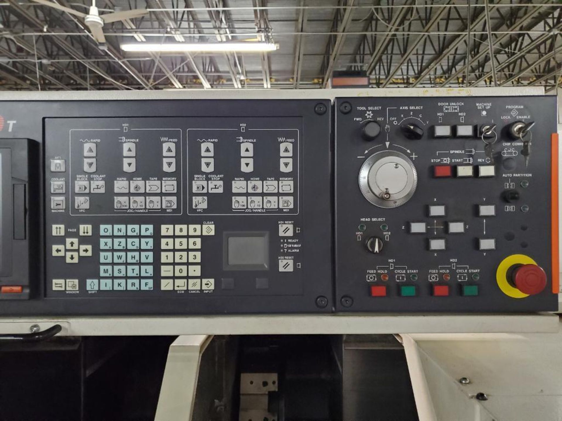 2011 MAZAK DUAL TURN 20 HORIZONTAL CNC TURNING CENTER, MAZATROL 640T CNC DRO CONTROL, INFEED/OUTFEED - Image 18 of 23