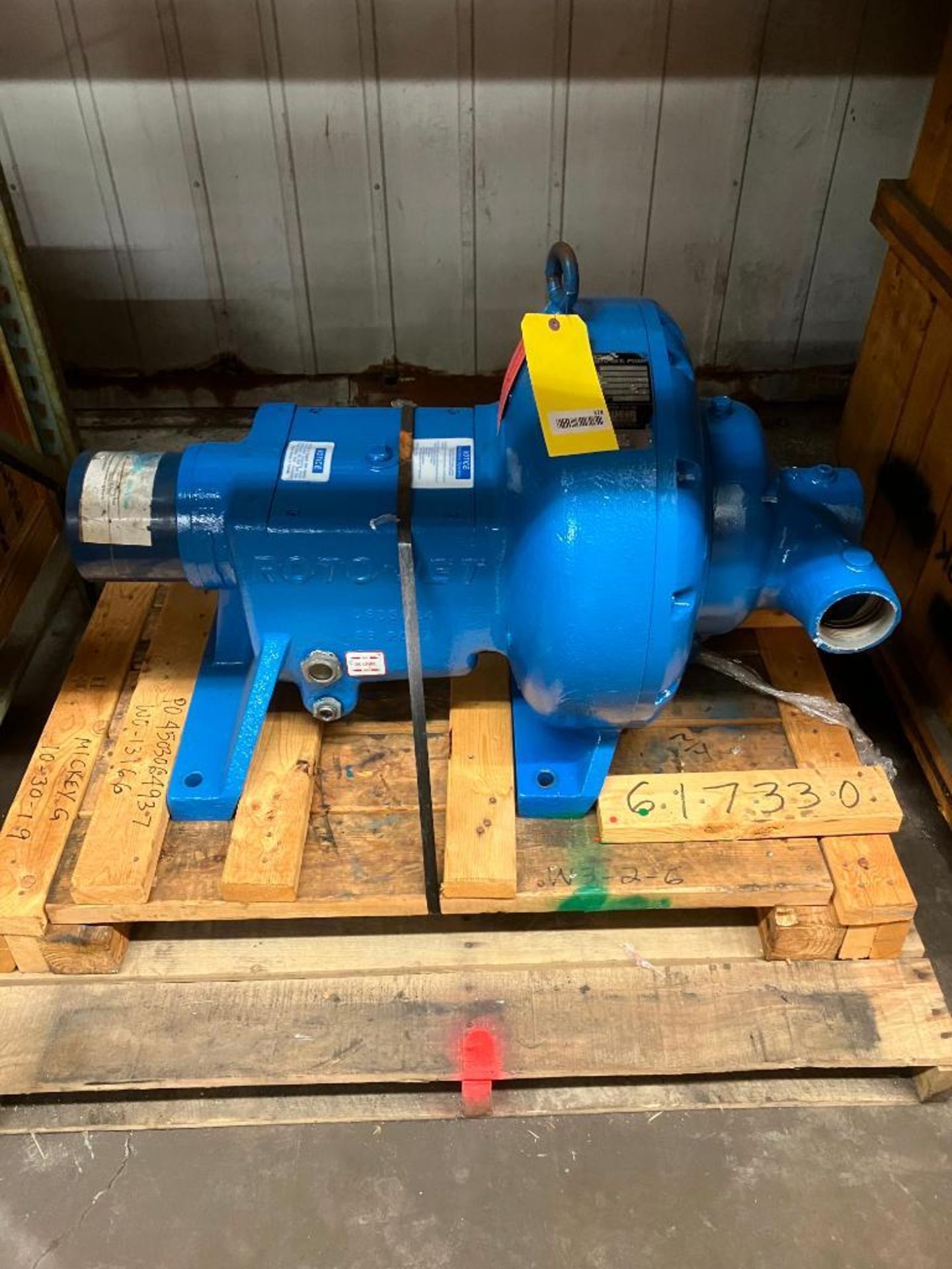 ROTO-JET PUMP, MODEL 2200A, 3X2, SIZE S 600, 5,443 MAX. RPM