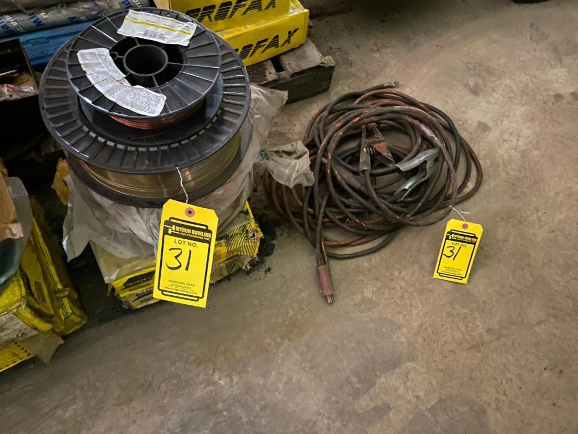 ASSORTED WELDING WIRE, WELDING RODS, & LEADS - Image 3 of 4