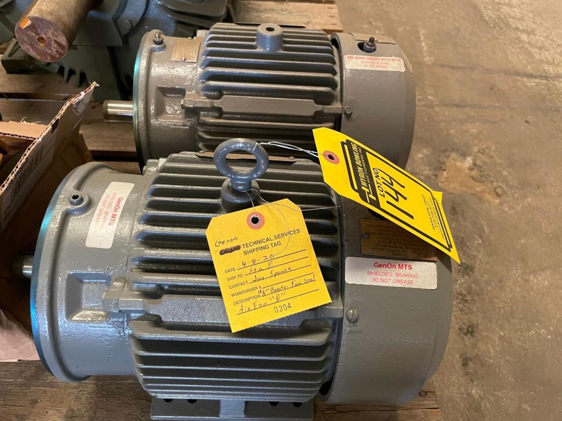 (3) RELIANCE ELECTRIC MOTORS, 5 HP, 460 V., 3,505 RPM, 084TC FRAME - Image 2 of 4