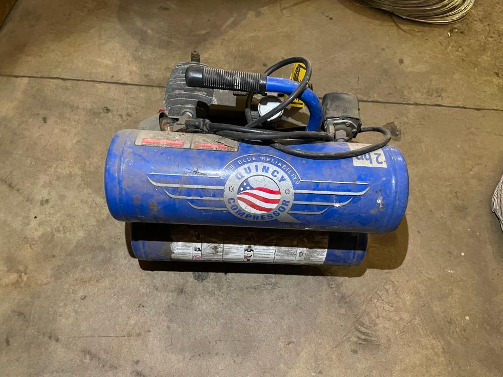 QUINCY AIR COMPRESSOR, 2 HP, 4.1 CFM, 100 PSI - Image 2 of 2