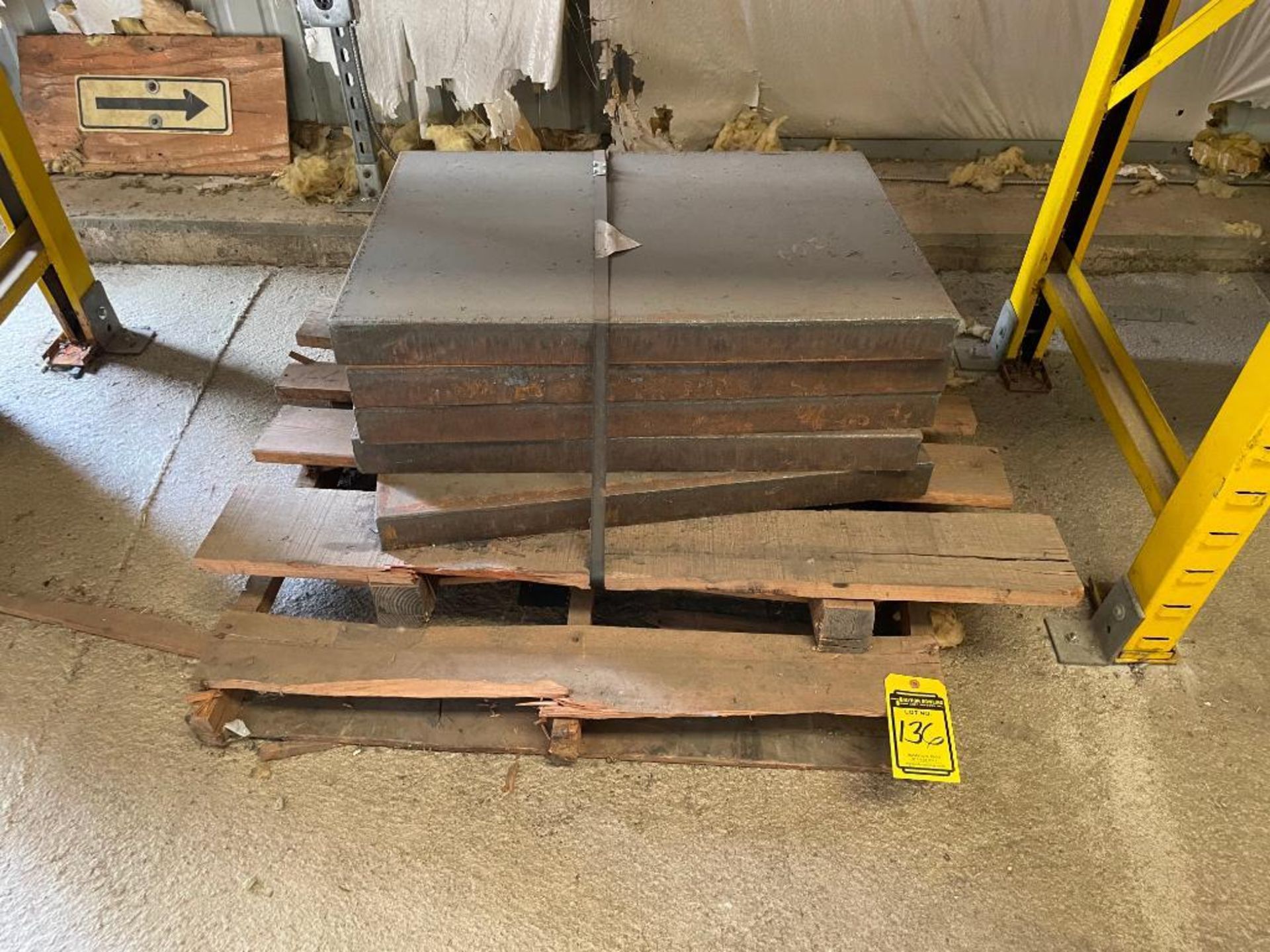 (15) STEEL SLABS, 32'' X 24'' X 2-1/2''