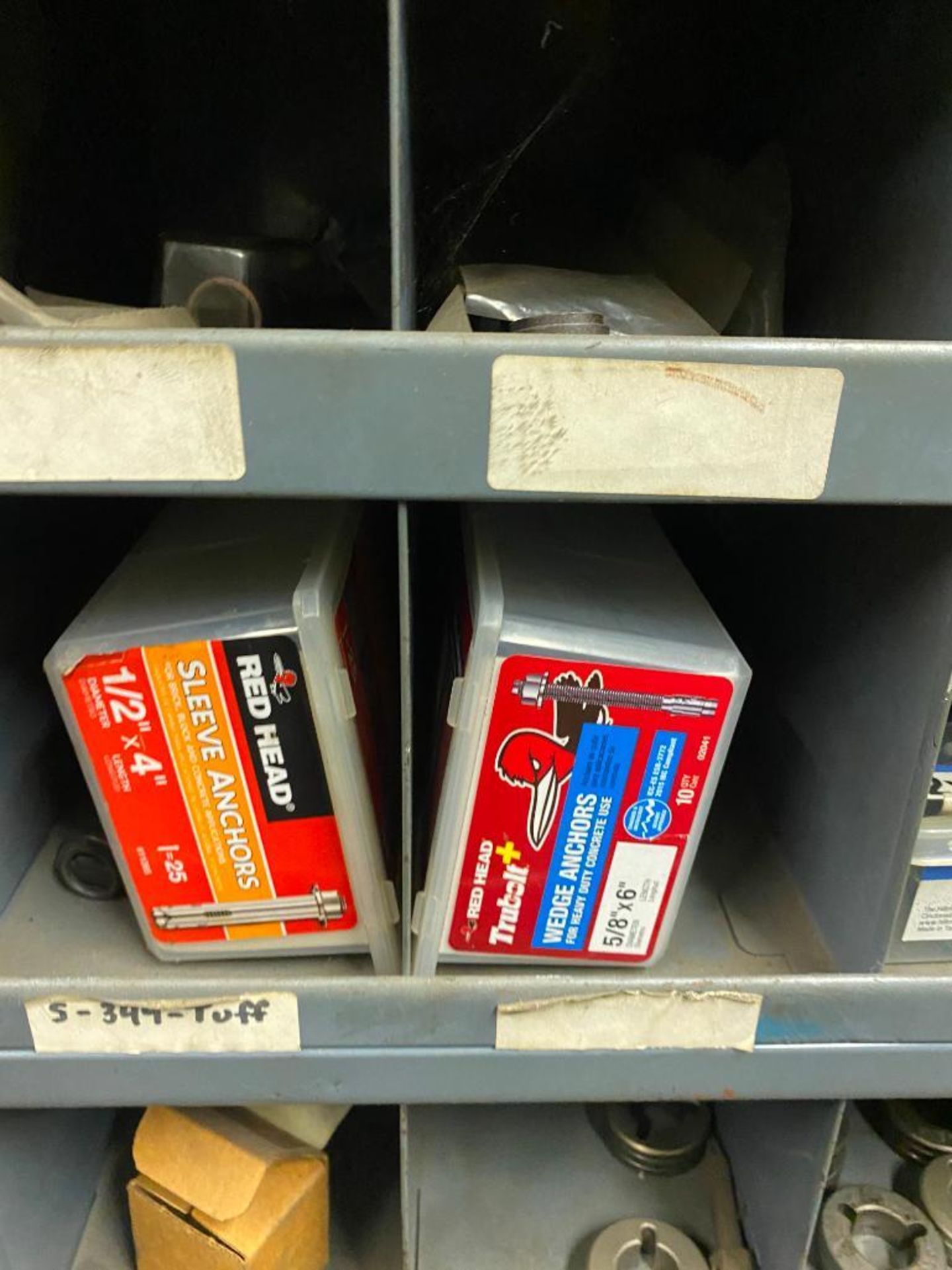 (2) PIGEONHOLE CABINETS W/ ASSORTED HARDWARE - Image 2 of 8