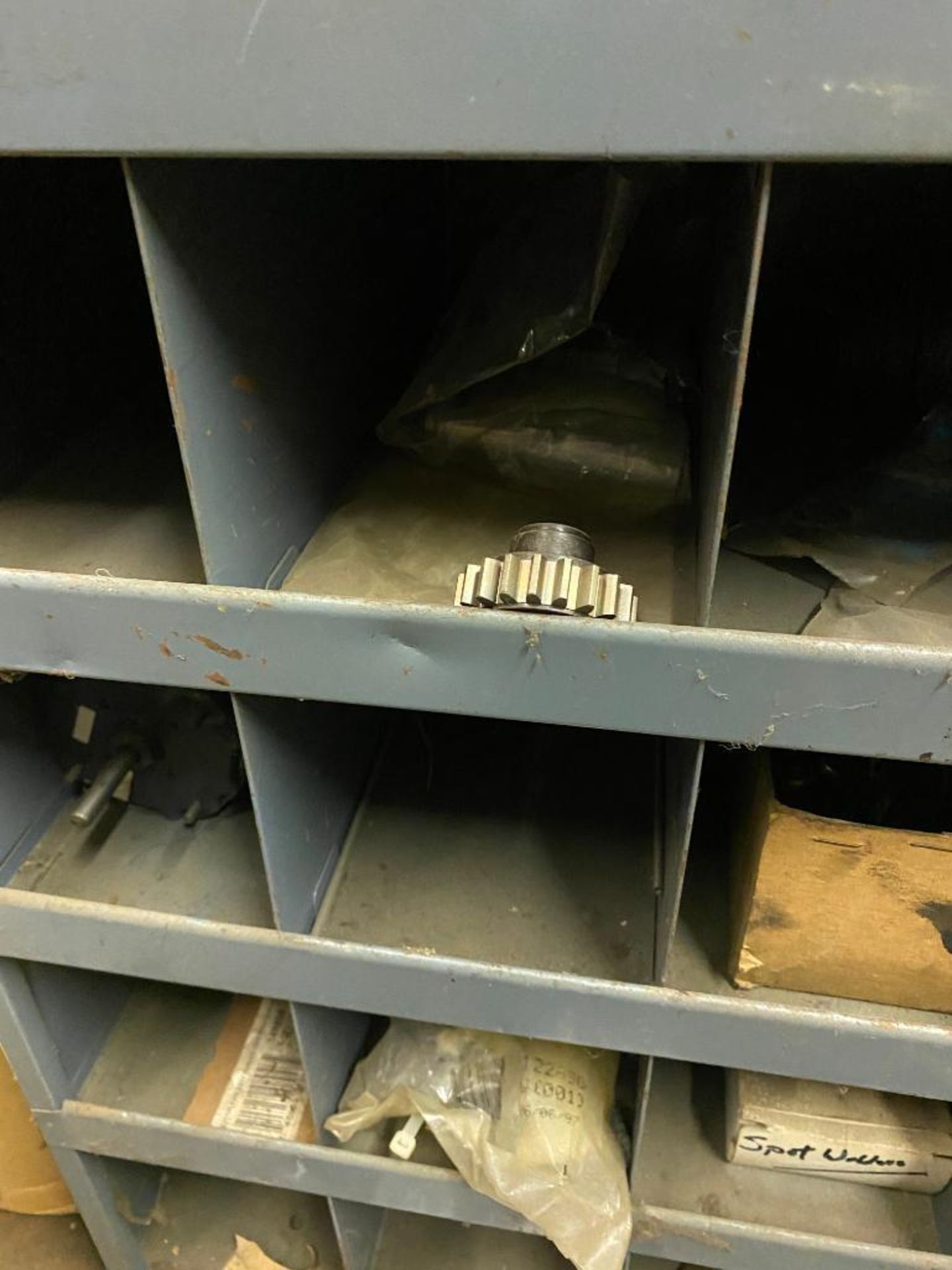 (2) PIGEONHOLE CABINETS W/ ASSORTED HARDWARE - Image 5 of 8