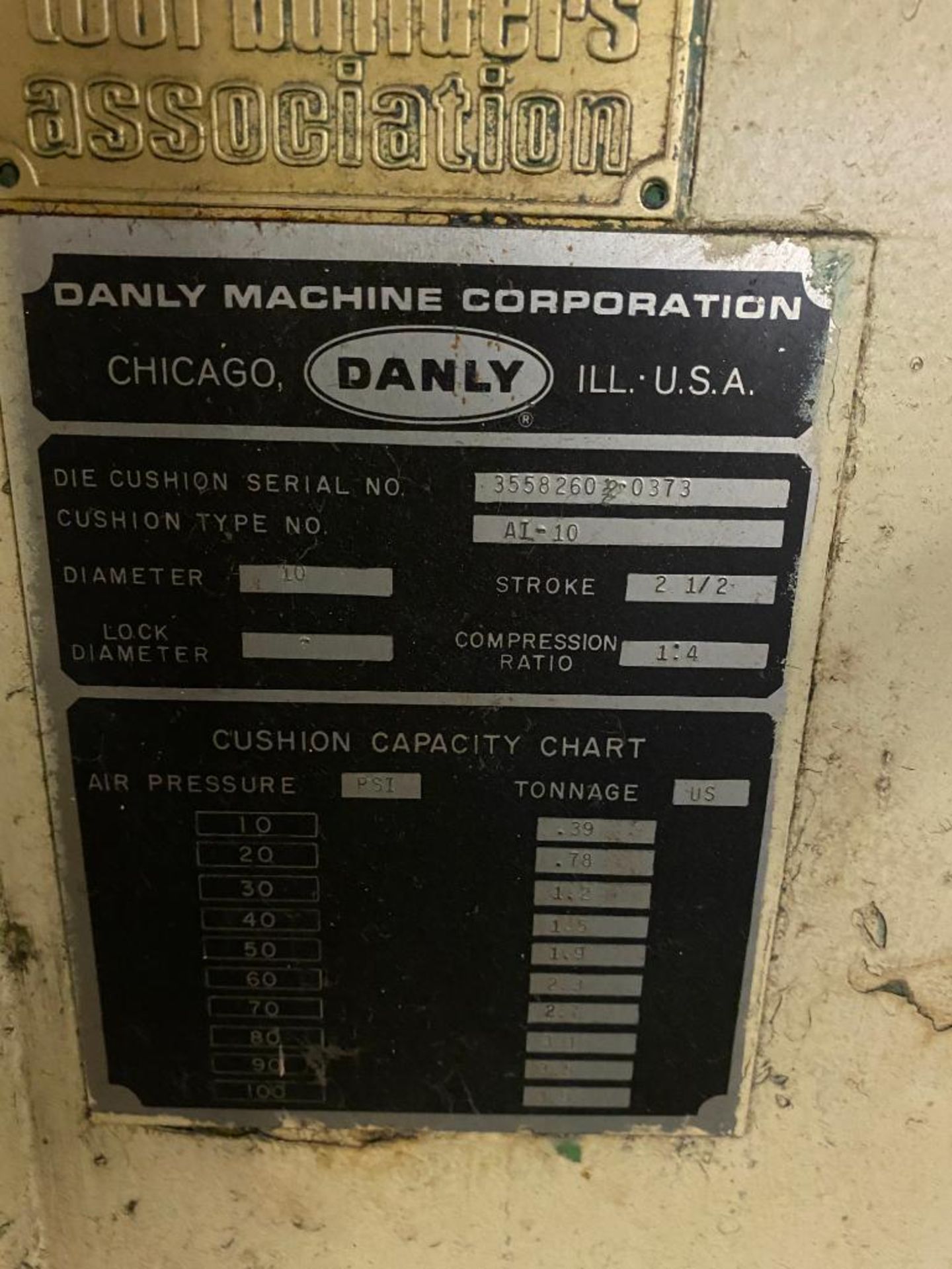 DANLY 35-TON OBI STAMPING PRESS, 4" STROKE OF SLIDE, 90 SPM - Image 6 of 6