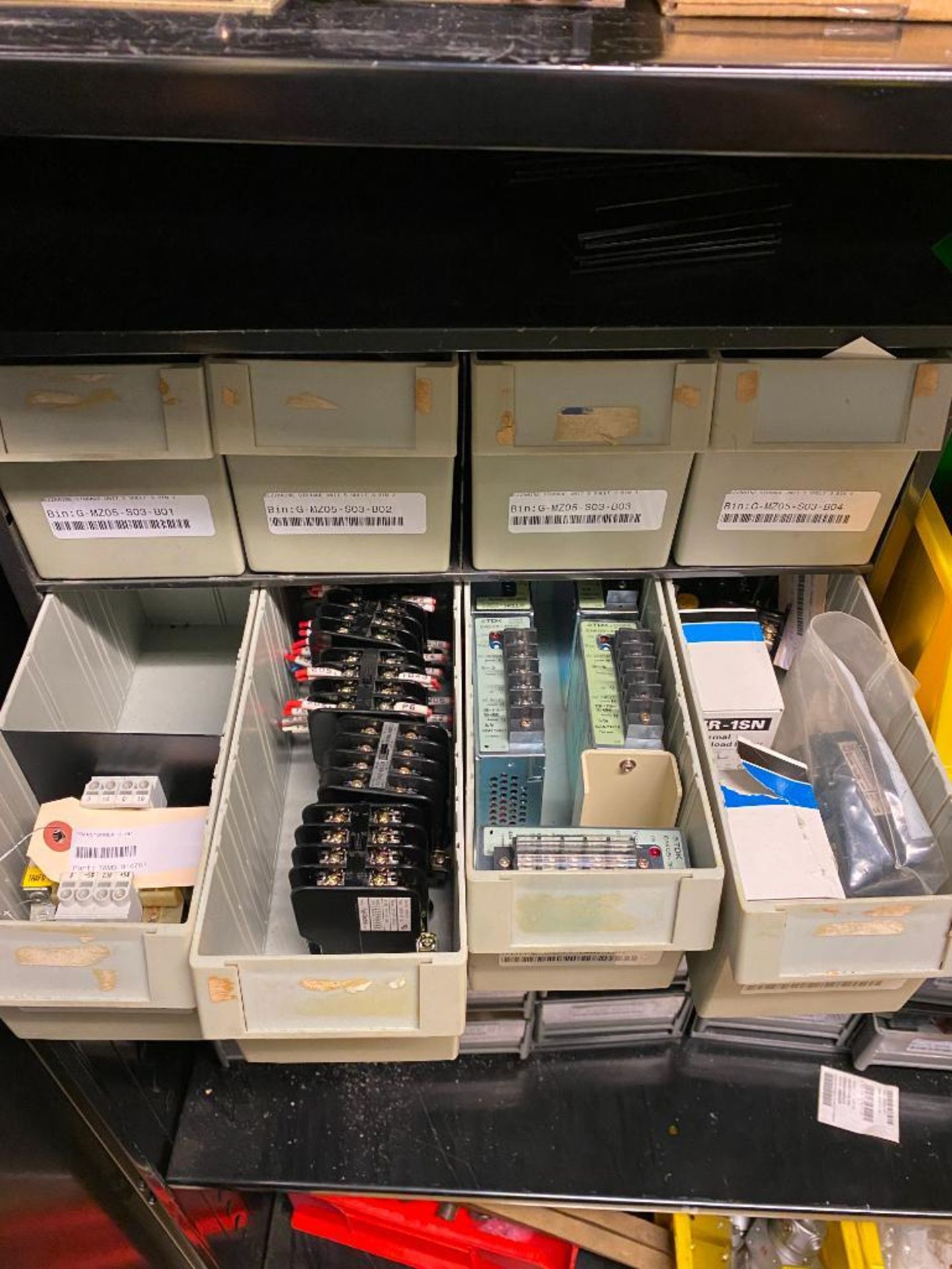 (2) CABINETS & CONTENT OF ELECTRICAL RELAYS, CONTROLS, TRANSMITTERS, PRESS SUPPORT ITEMS - Image 6 of 9