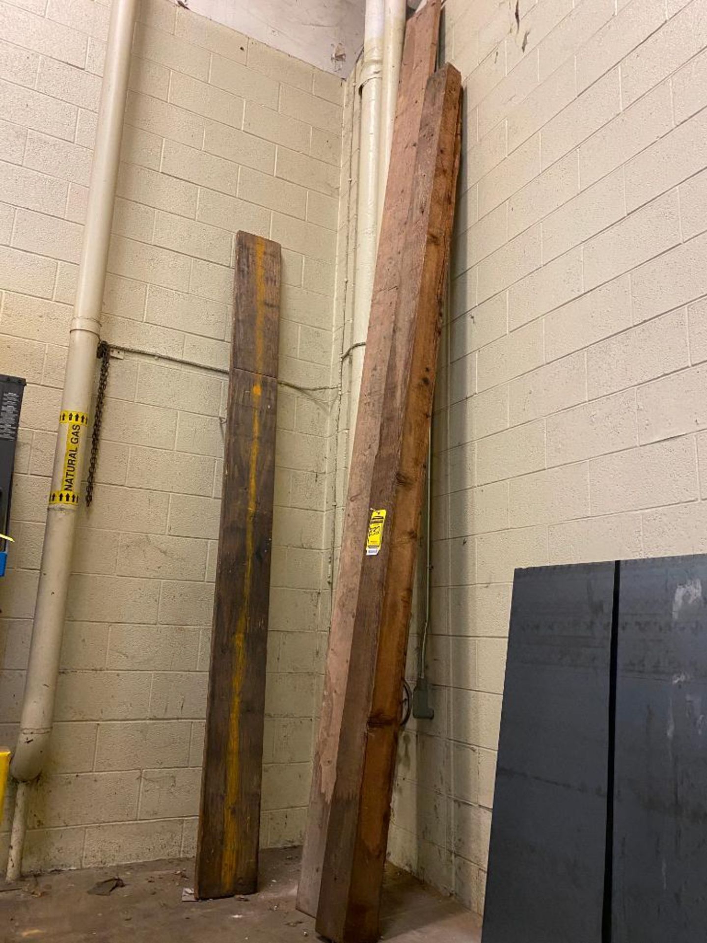 ASSORTED TIMBER, 6" X 6" BEAM, (2) 2" X 10"