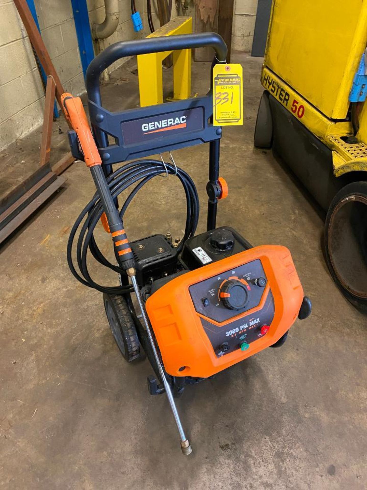 GENERAC 3,000 PSI GAS POWERED PRESSURE WASHER, 2.5 GPM