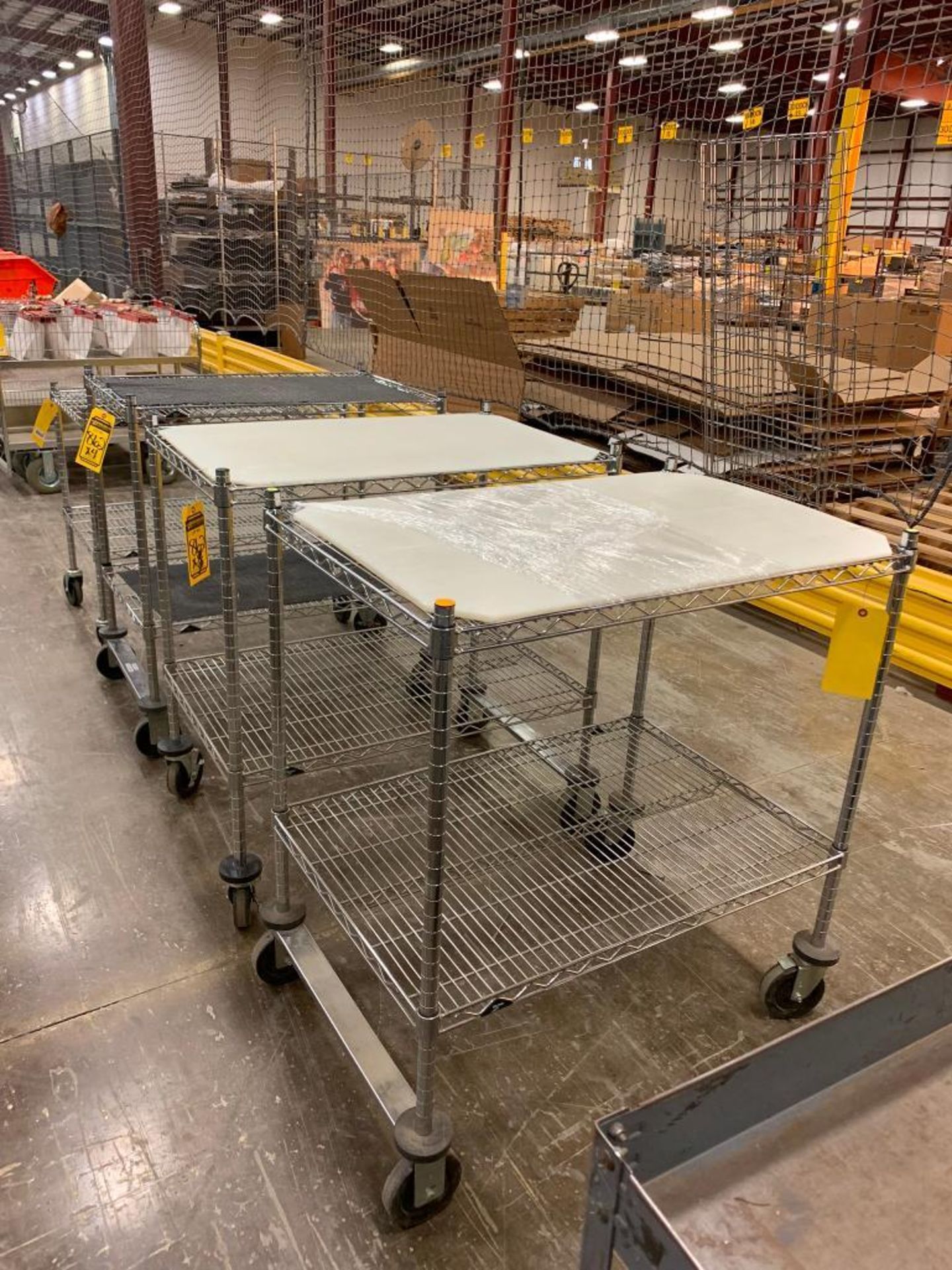 (4) 24" X 36" WIRE CARTS