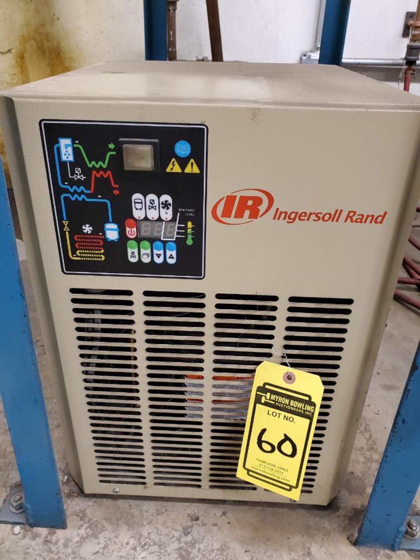 INGERSOLL-RAND REFRIGERATED AIR DRYER, MODEL D180IN, R134A REFRIGERANT, 106 CRM