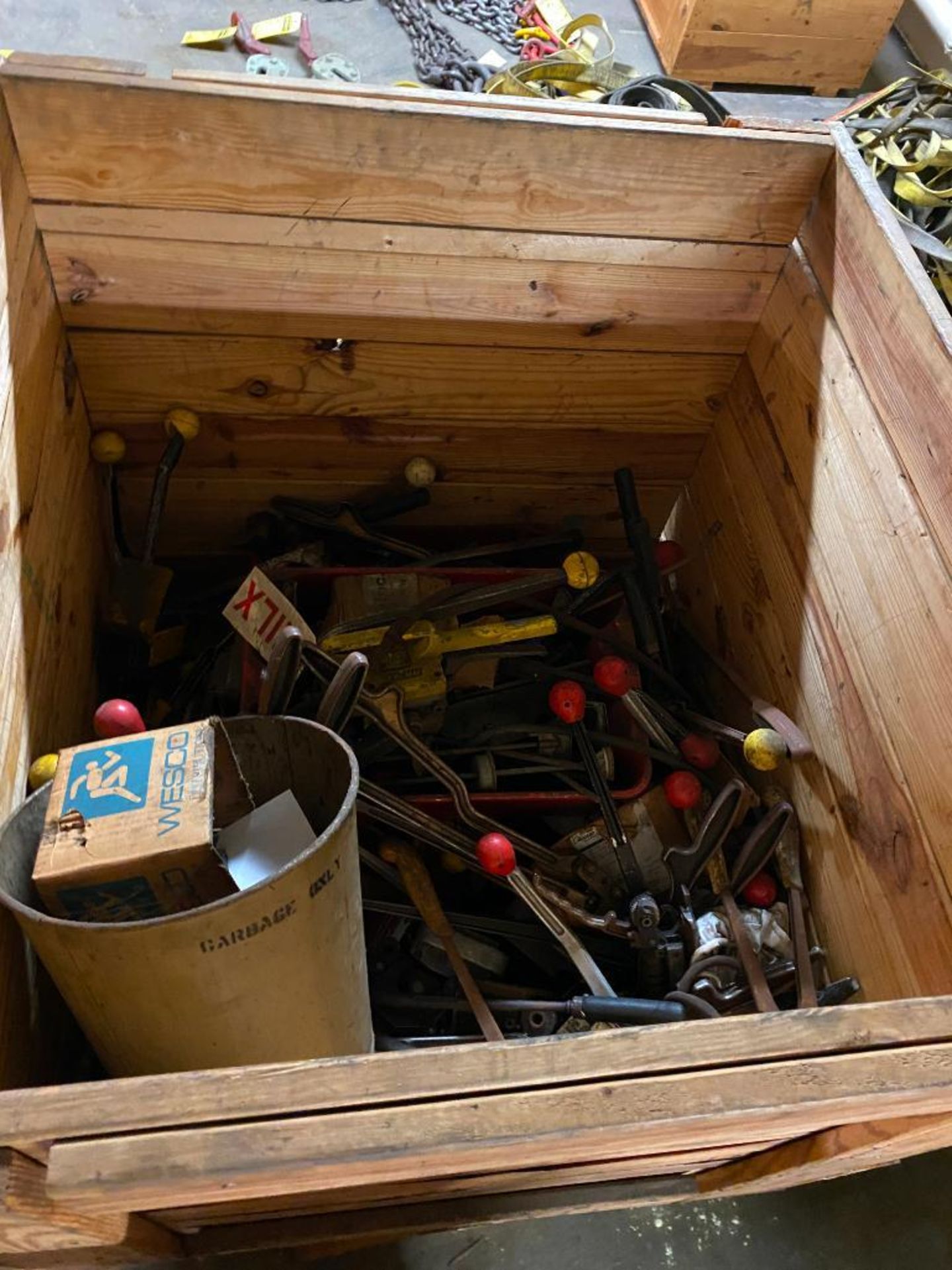 BOX OF BANDING TOOLS