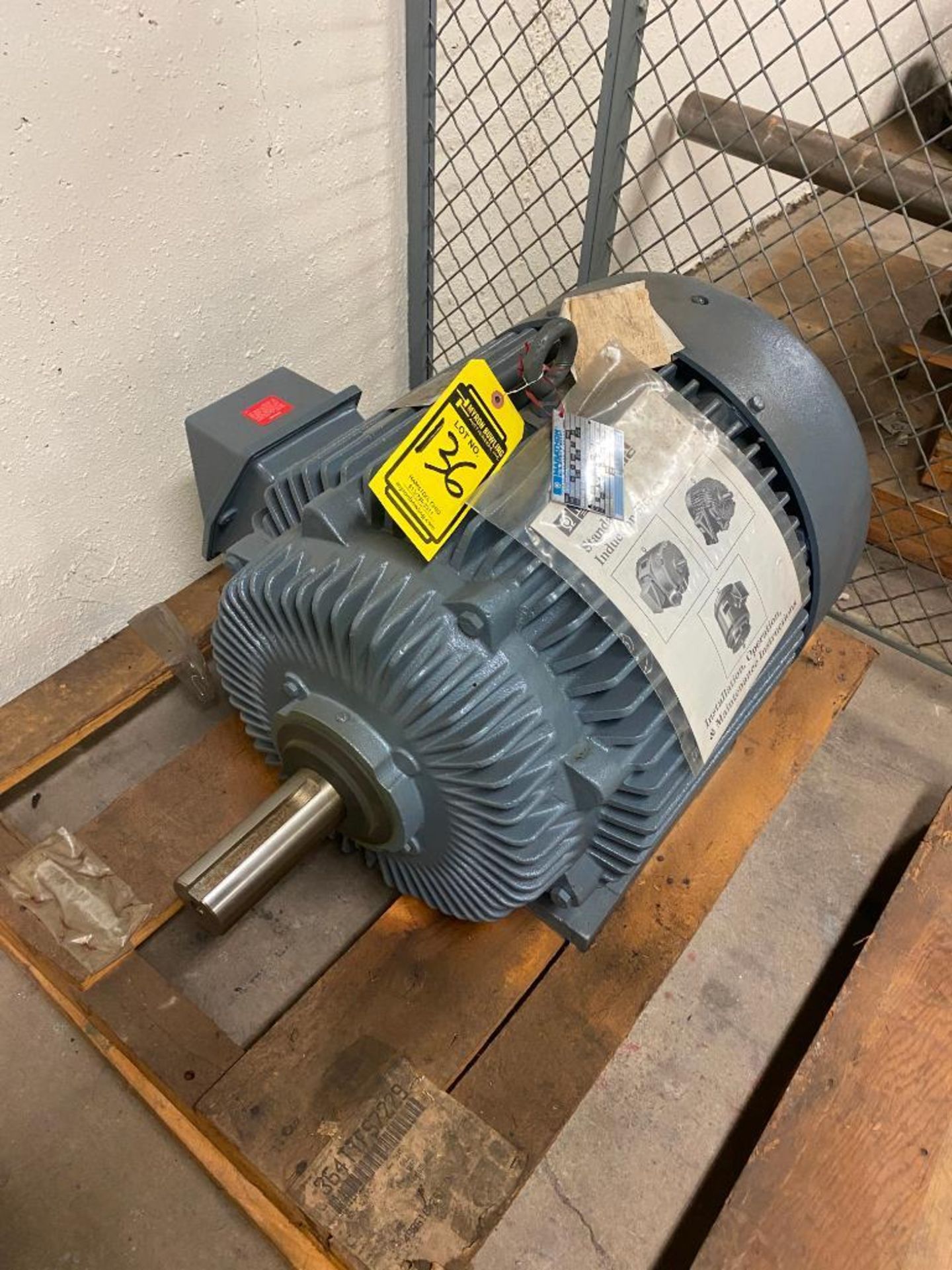 ***ALL ITEMS FROM LOT 136 TO 385 ARE LOCATED IN THE BASEMENT*** MARATHON 50 HP ELECTRIC MOTOR, MODEL