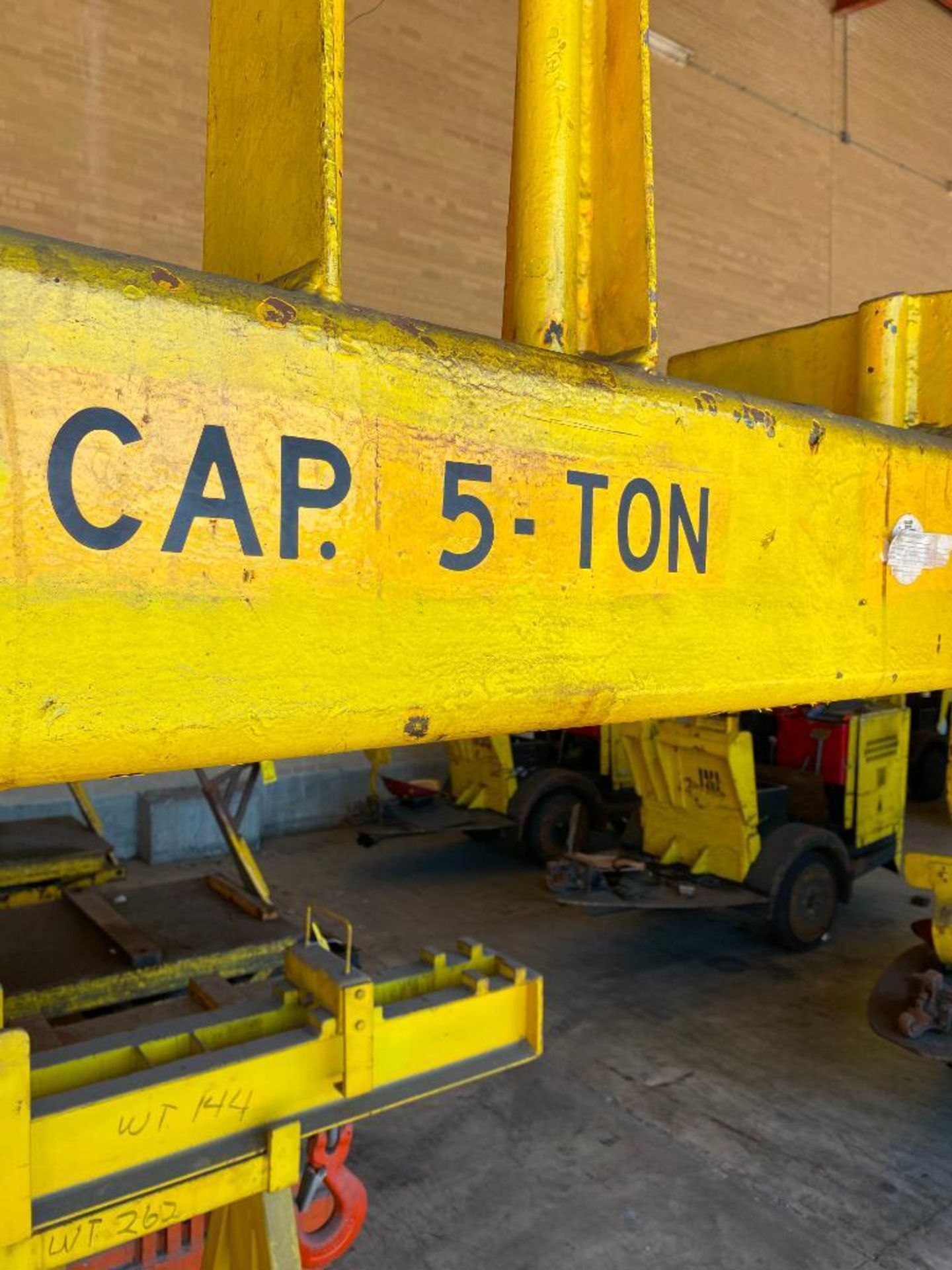 5-TON CADY LIFTER, MODEL 7646LPR, CRANE HOOK, ADJUSTABLE 5' FORKS - Image 2 of 2