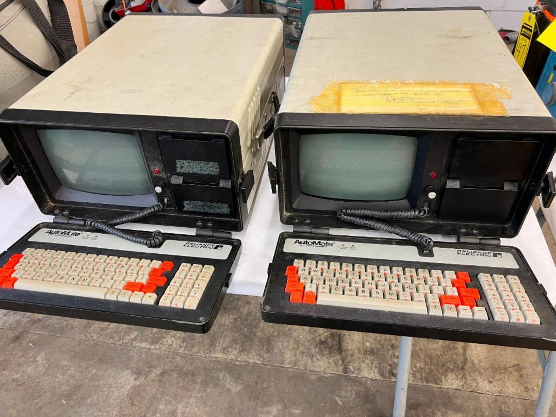 (2) RELIANCE ELECTRIC AUTOMATE CRT PROGRAMMERS, MODEL 45C115, 115/230V, 50/60 HZ