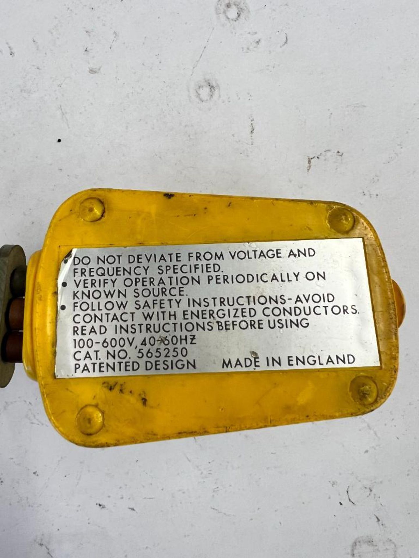 JAMES G BIDDLE COMPANY PHASE & CONTINUITY INDICATOR, CAT. NO. 565250, 100-600V, 40-60 HZ - Image 3 of 3