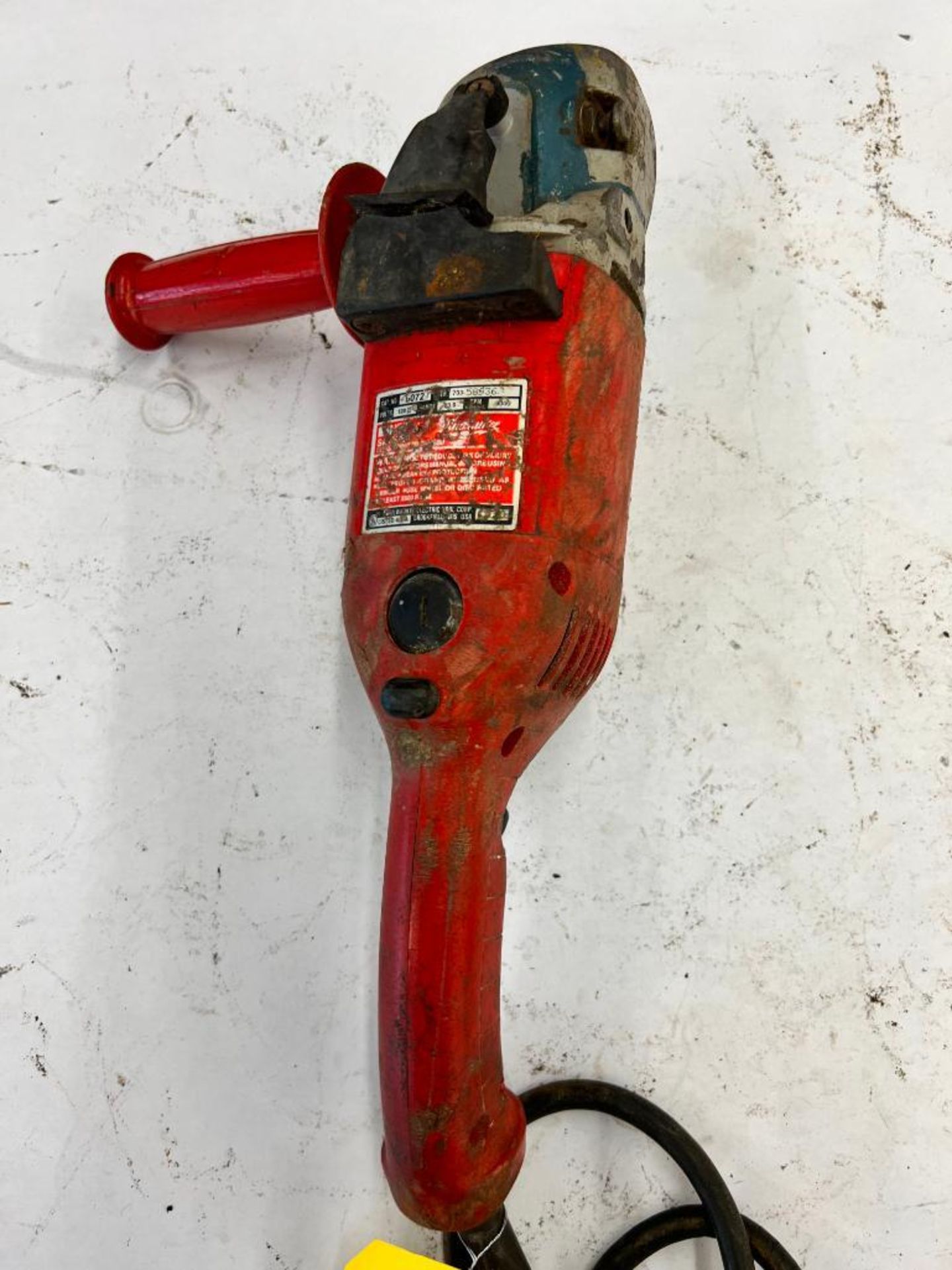 (1) MILWAUKEE ELECTRIC SANDER/ GRINDER, CAT. NO. 6072, S/N 58936, 5,000 RPM, (1) MILWAUKEE 4-1/2" EL - Image 2 of 5