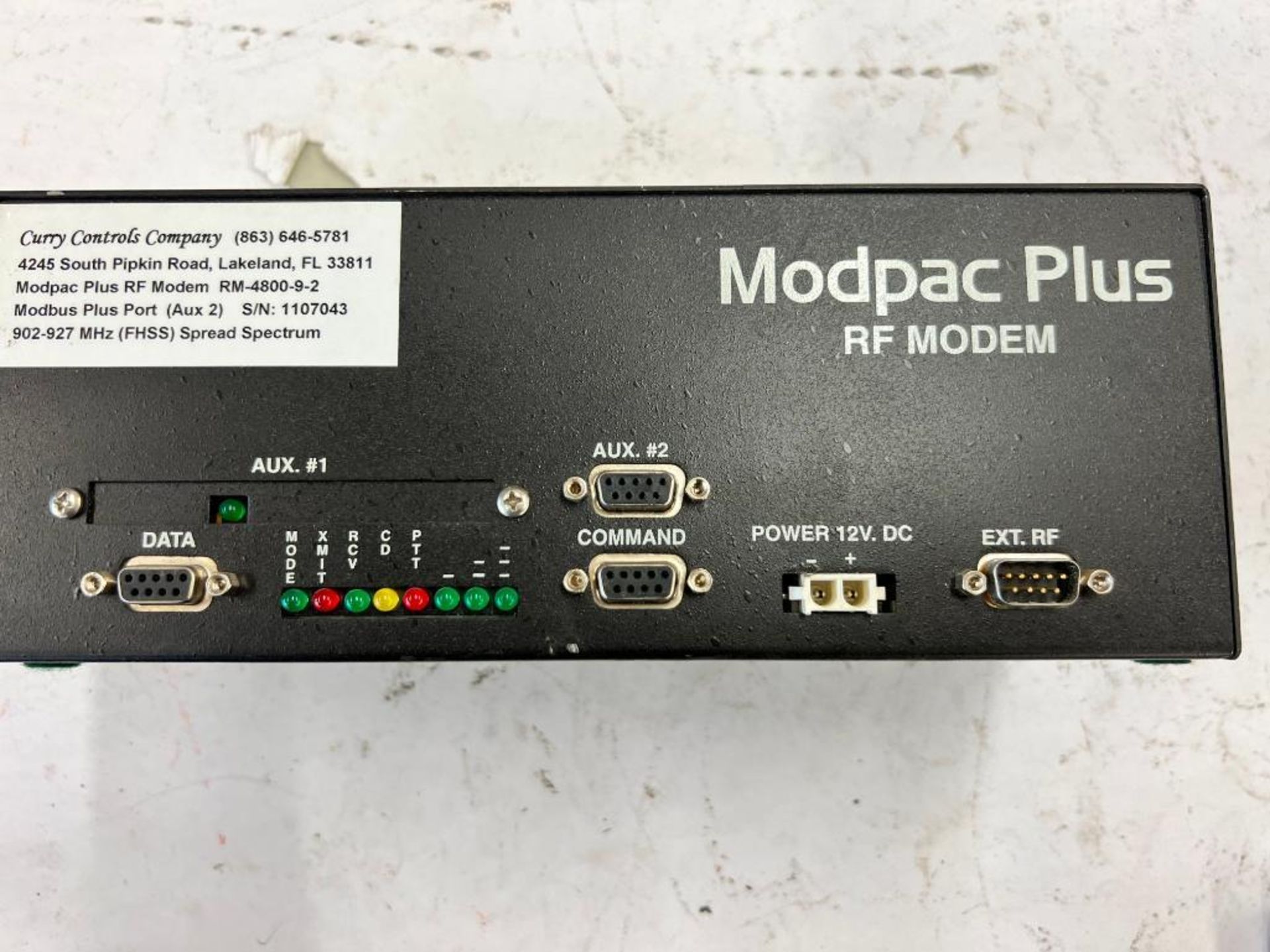 (2) MODPAC PLUS RF MODEMS, MODEL RM-4800-9-2, POWER 12V, DC - Image 3 of 5