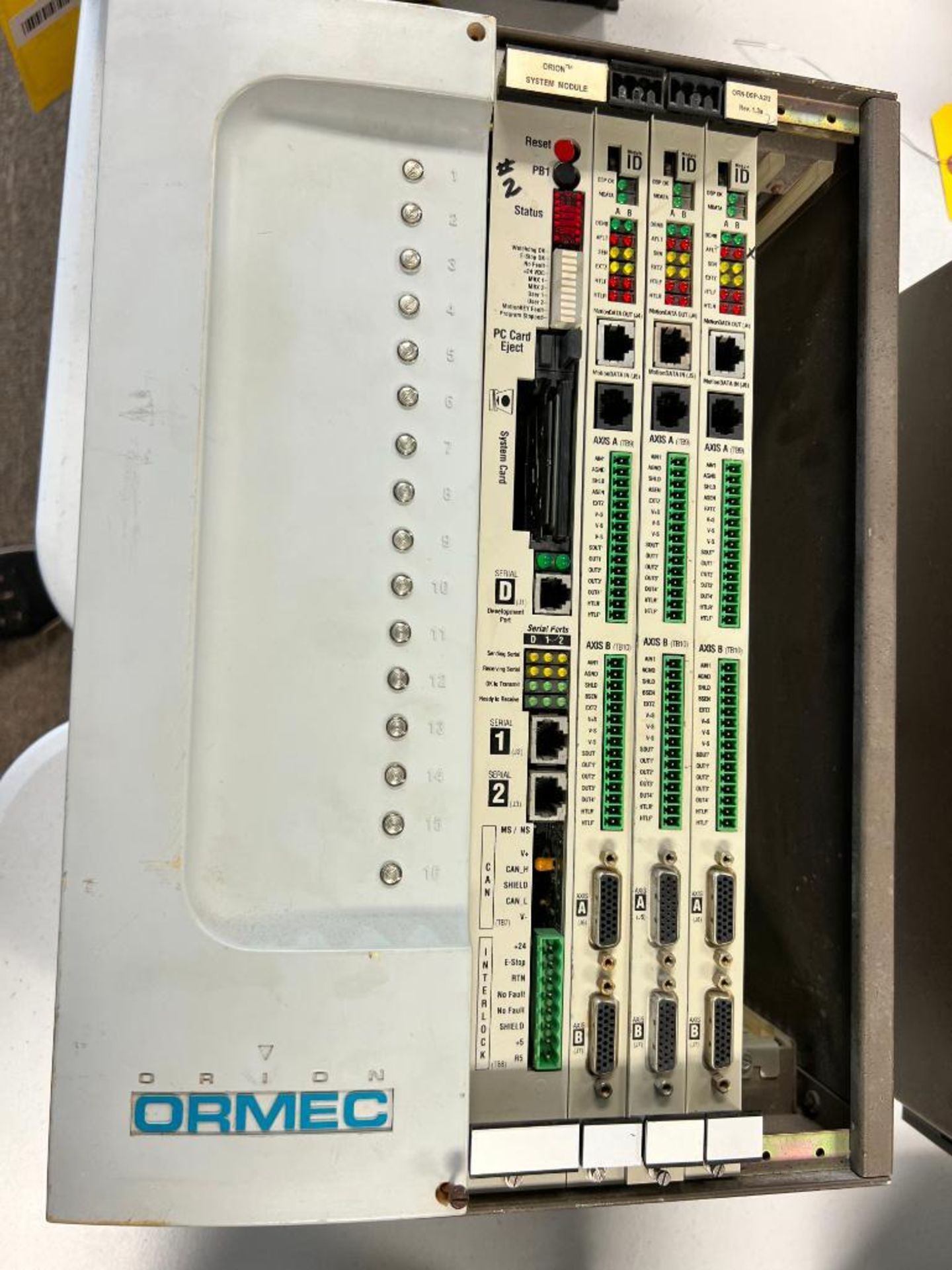 ORMEC ORION ORN-50 MOTION CONTROLLER, MODEL NO. ORN-50/AFEHS, S/N 1757, 115/230 VAC