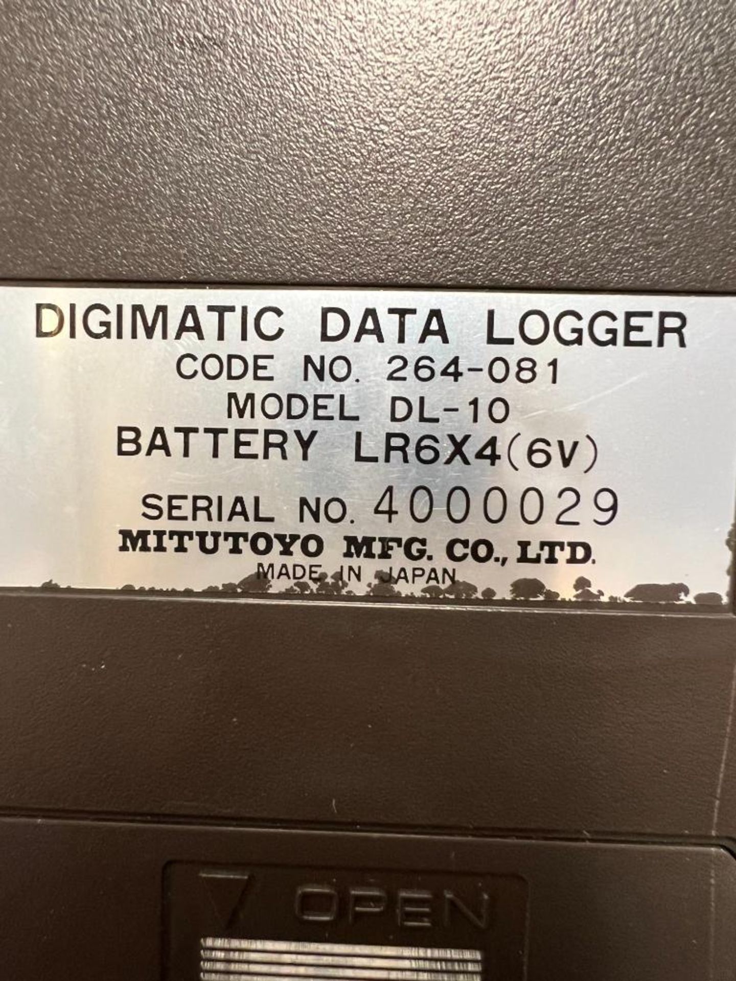 MITUTOYO DIGIMATIC DATA LOGGER DL-10, S/N 4000029 - Image 2 of 2