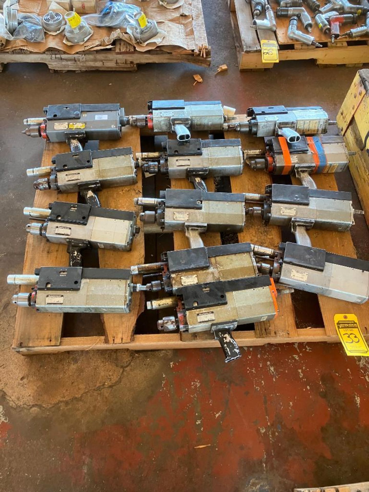 (5) Quackenbush Drills, Model HT1B010SP40, (7) Gardner Denver Air Feed Drills, Model HT1B005SP40