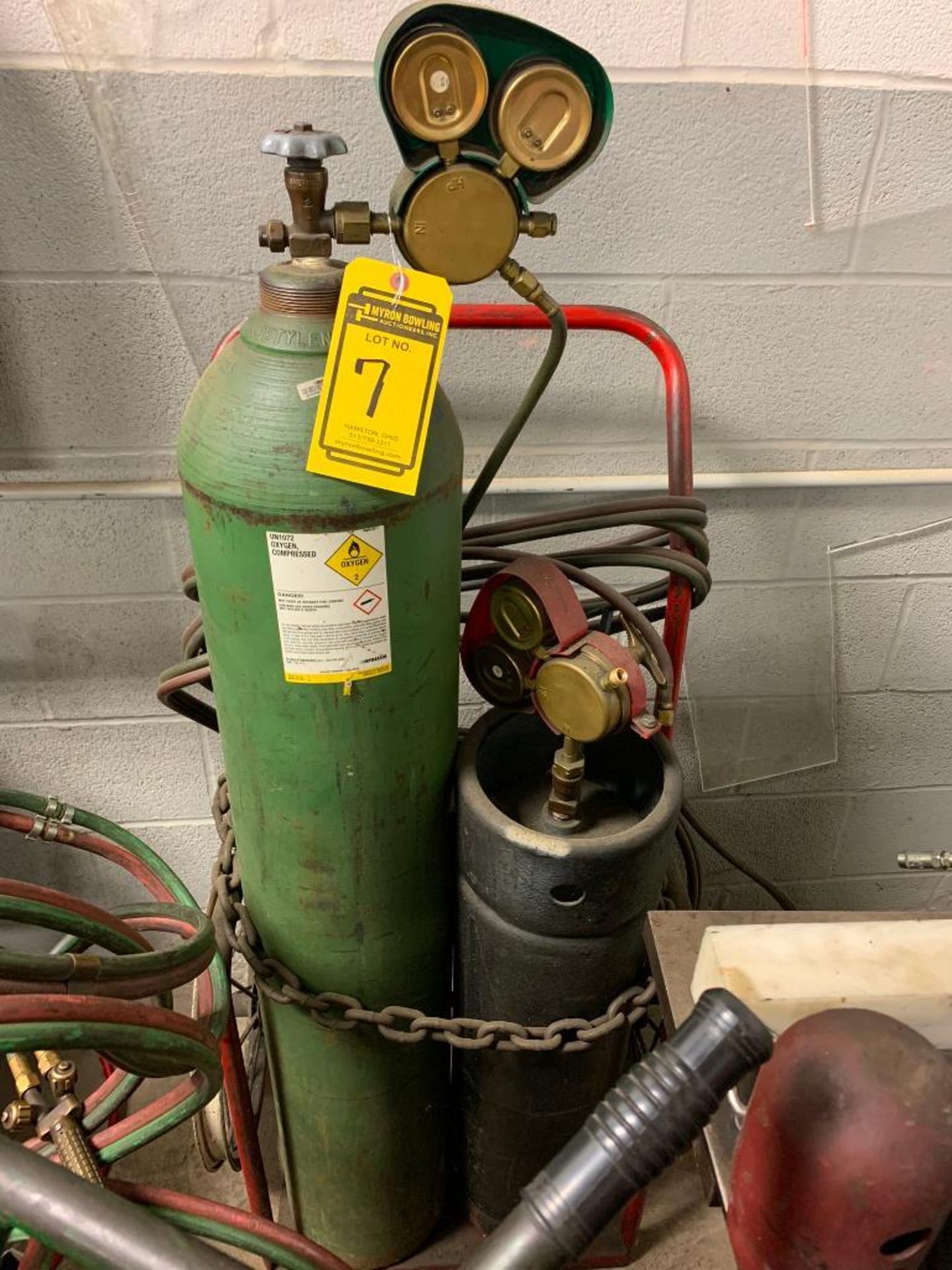 TORCH CART, GAUGES, HOSE, & TORCH HEAD