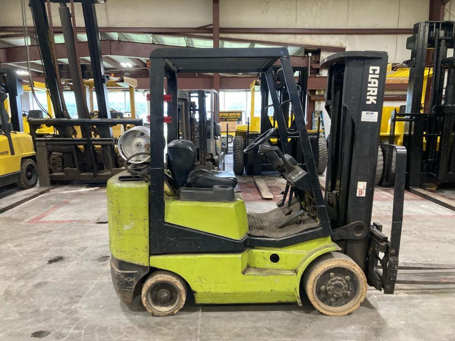 Clark 5,000 lb. Capacity Forklift, Model CGC 25, s/n C365L-0326-9394FB, LPG, Lever Shift Transmissio - Image 2 of 4