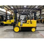 Hyster 15,000-lb. Capacity Forklift, Model S150A, s/n NA, Diesel, Solid Tires, 2-Stage Mast, Oil Clu