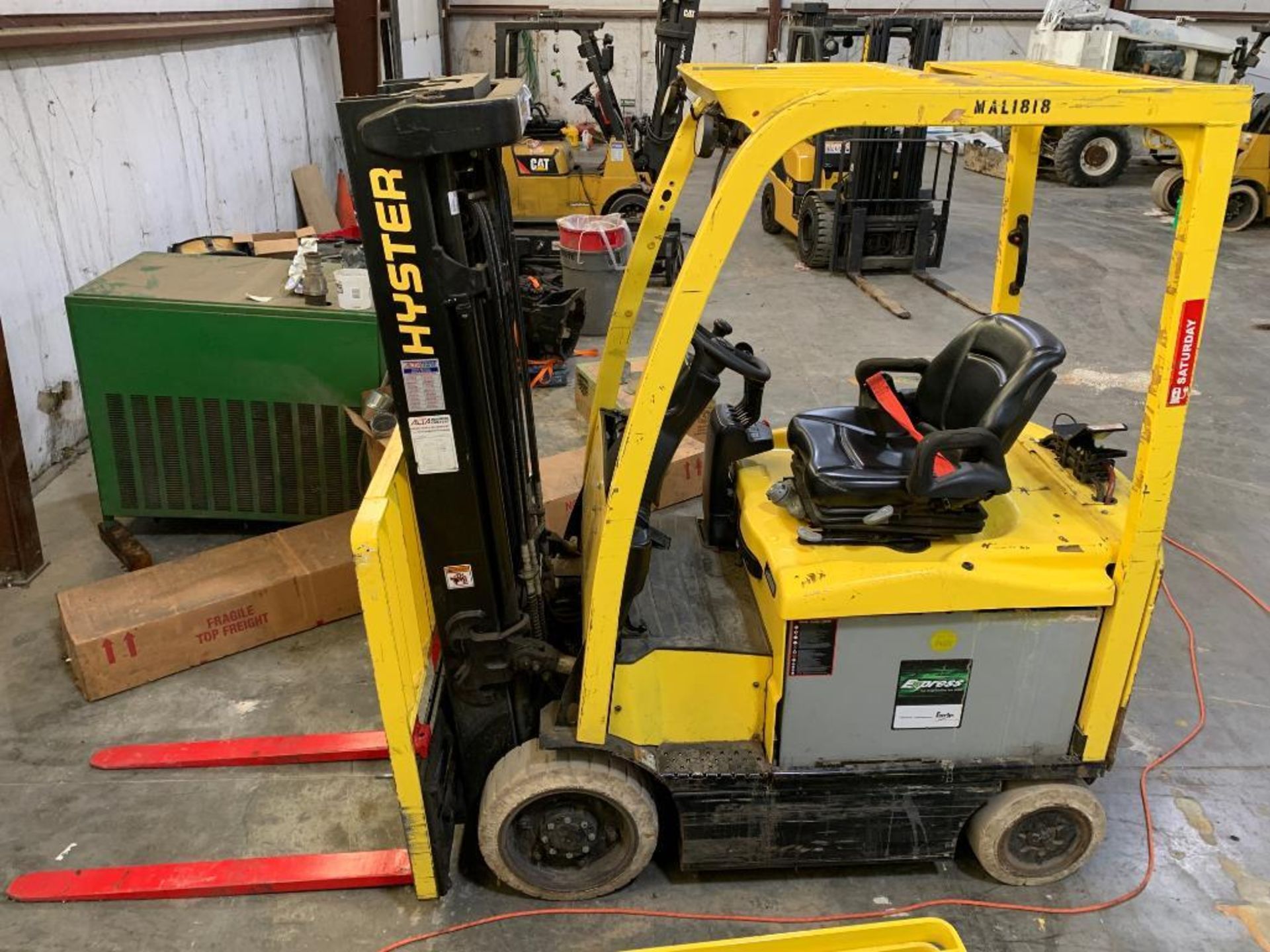 2018 Hyster 5,000 lb. capacity forklift, model e50xn, s/n a268n25355s, 36-volt electric w/ battery, - Image 3 of 5