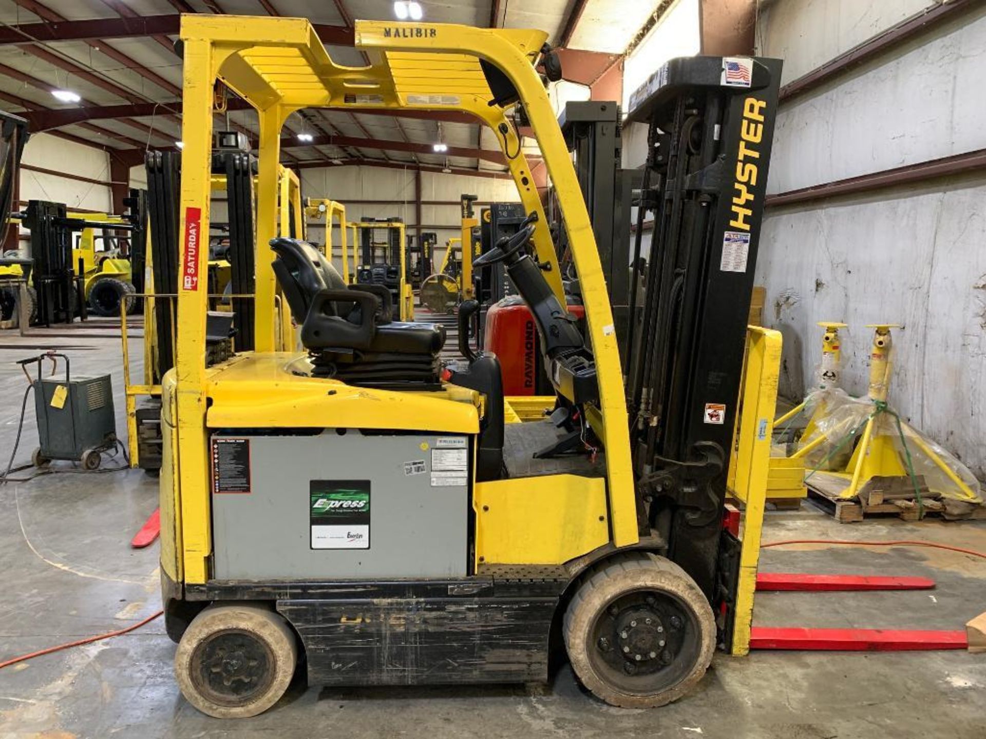 2018 Hyster 5,000 lb. capacity forklift, model e50xn, s/n a268n25355s, 36-volt electric w/ battery,
