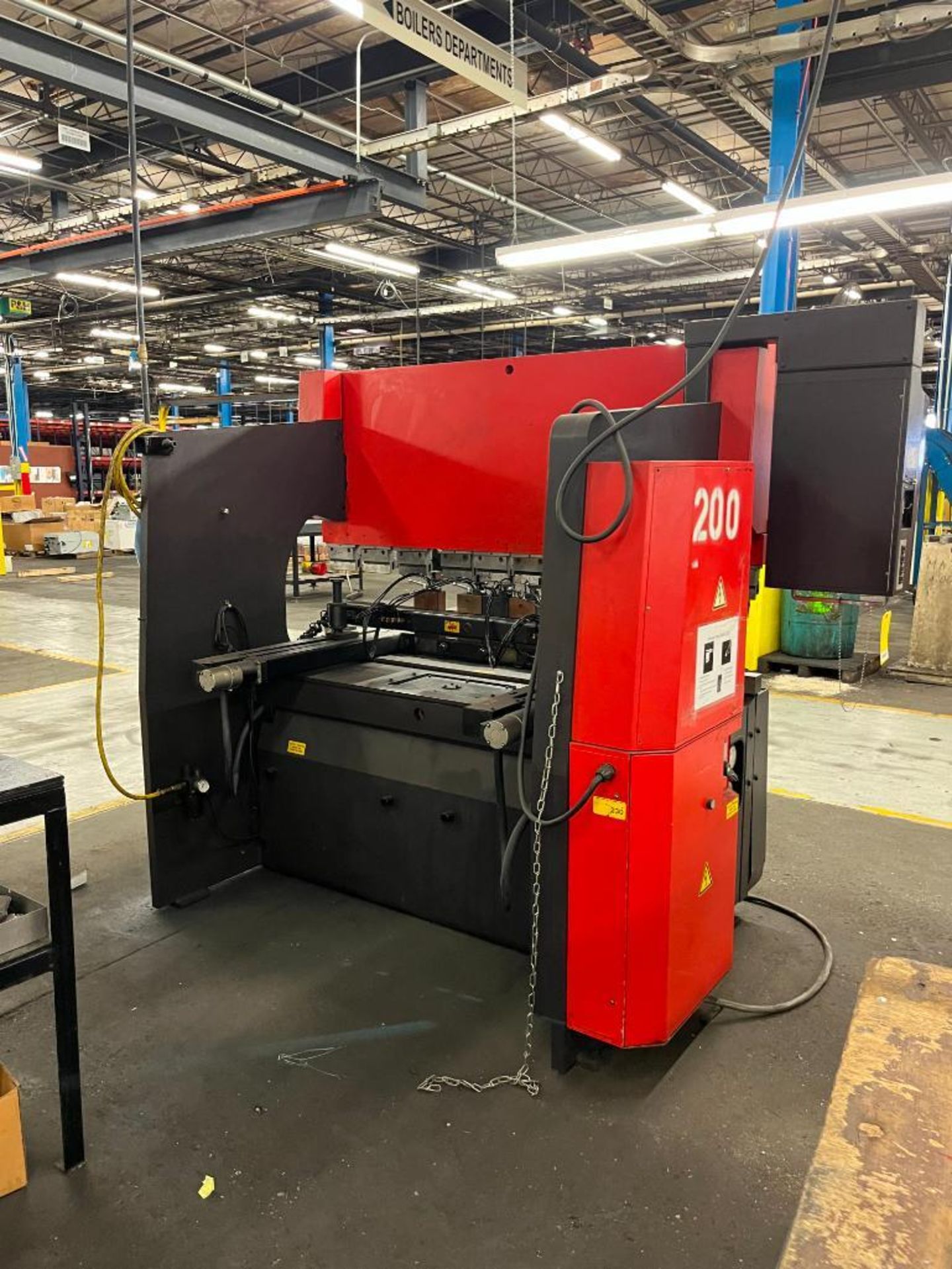 AMADA FBD-5020E 50-TON CNC PRESS BRAKE, 88.7" BED, 66.9" BETWEEN UPRIGHTS, 15.75" THROAT, 3.94" STRO - Image 3 of 4