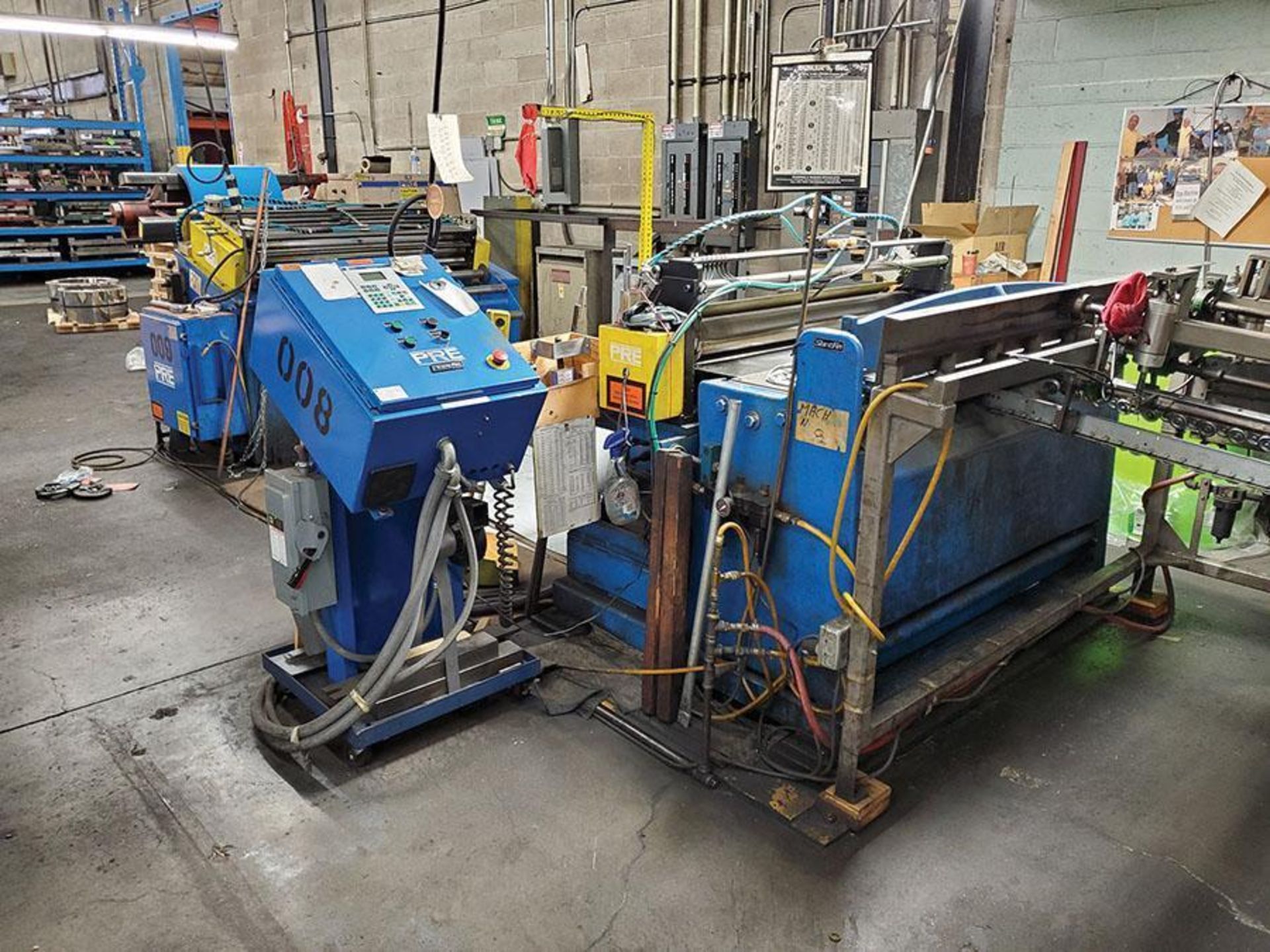 AUTOMATED CUT-TO-LENGTH LINE - NATIONAL 10-GA. SHEAR, PRE 48" FEEDER / STRAIGHTENER W/ REXROTH SYSTE - Image 8 of 16